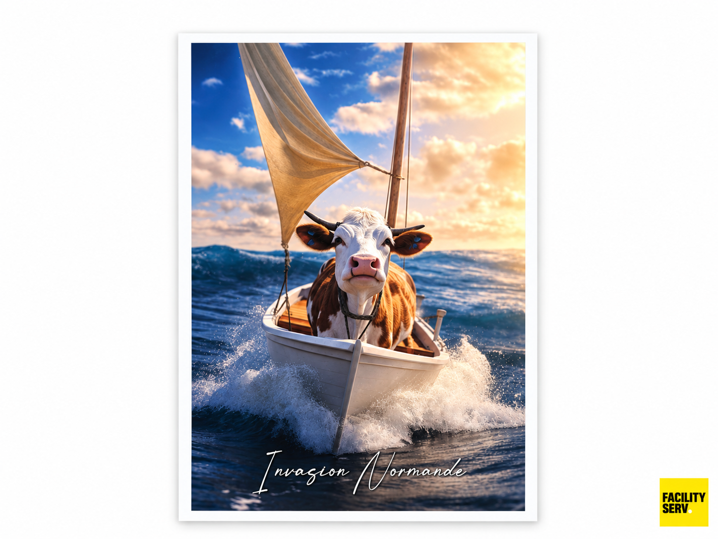 Affiche A4 — Humour normand « Invasion normande »