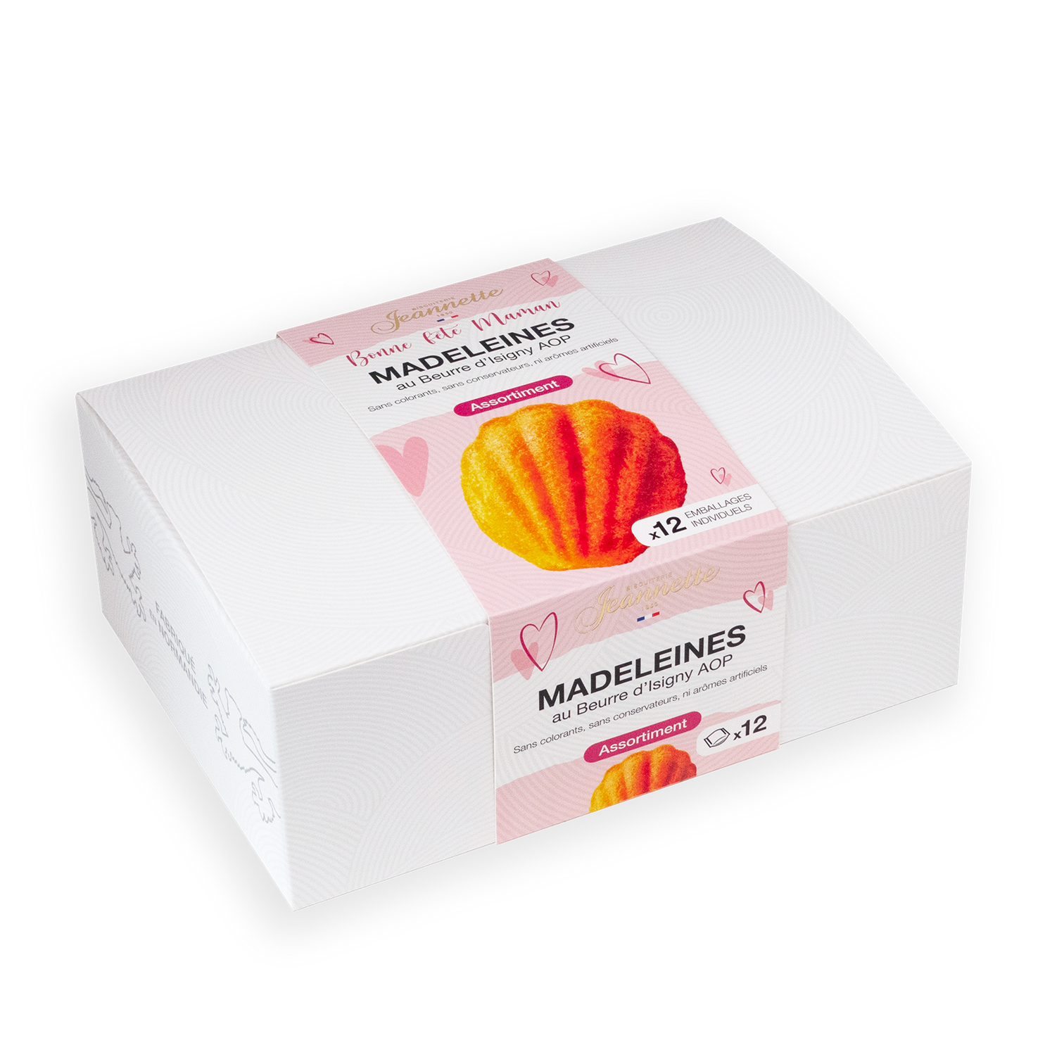 Assortiment Jeannette “Bonne fête maman” – Boîte blanche 300g