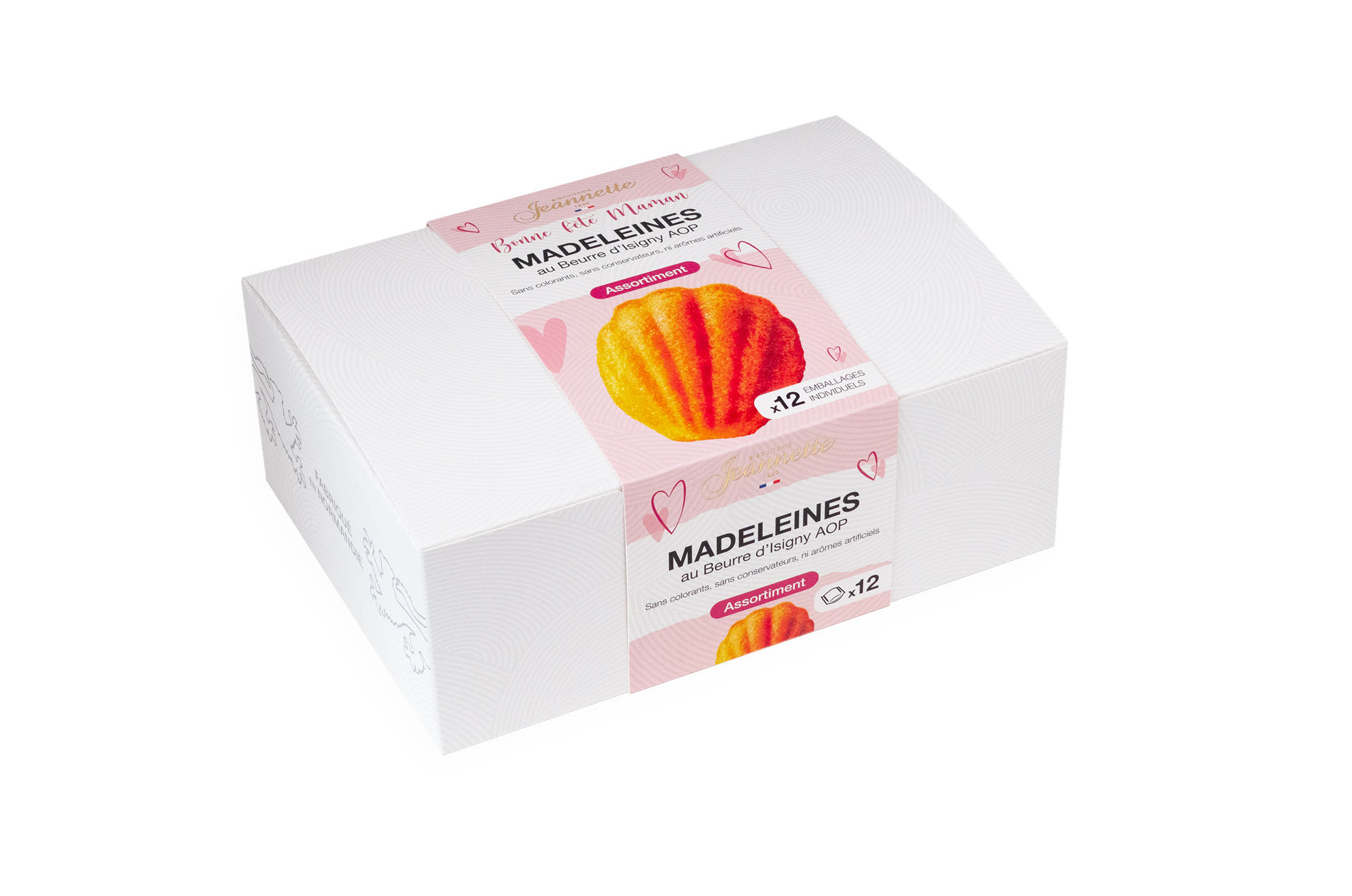 Assortiment Jeannette “Bonne fête maman” – Boîte blanche 300g