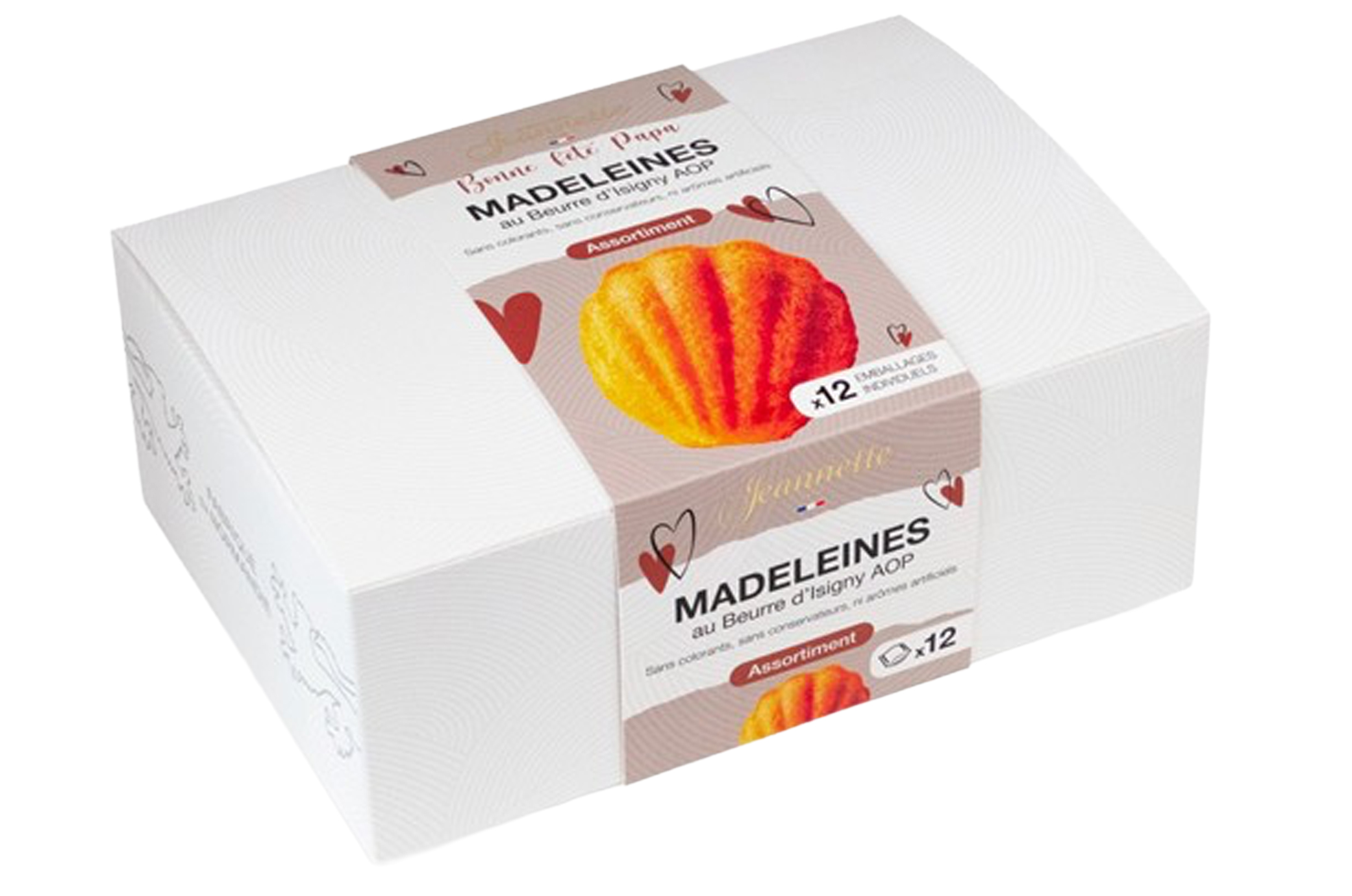 Assortiment Jeannette “Bonne fête papa” – Boîte blanche 300g