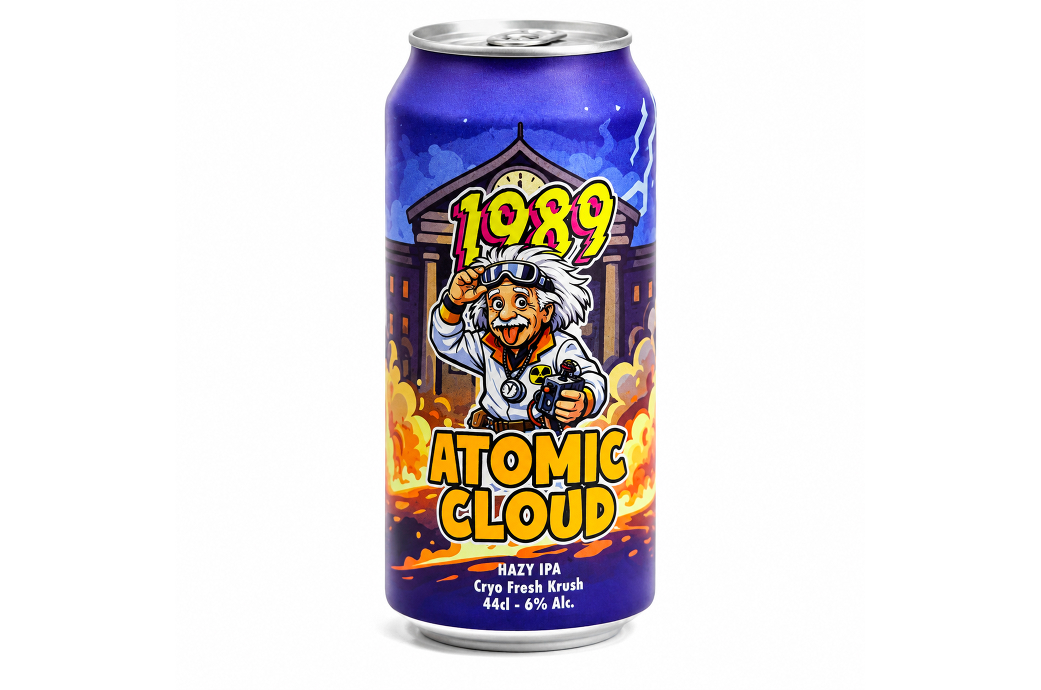 Bière Canette Atomic Cloud 44 cl - 1989