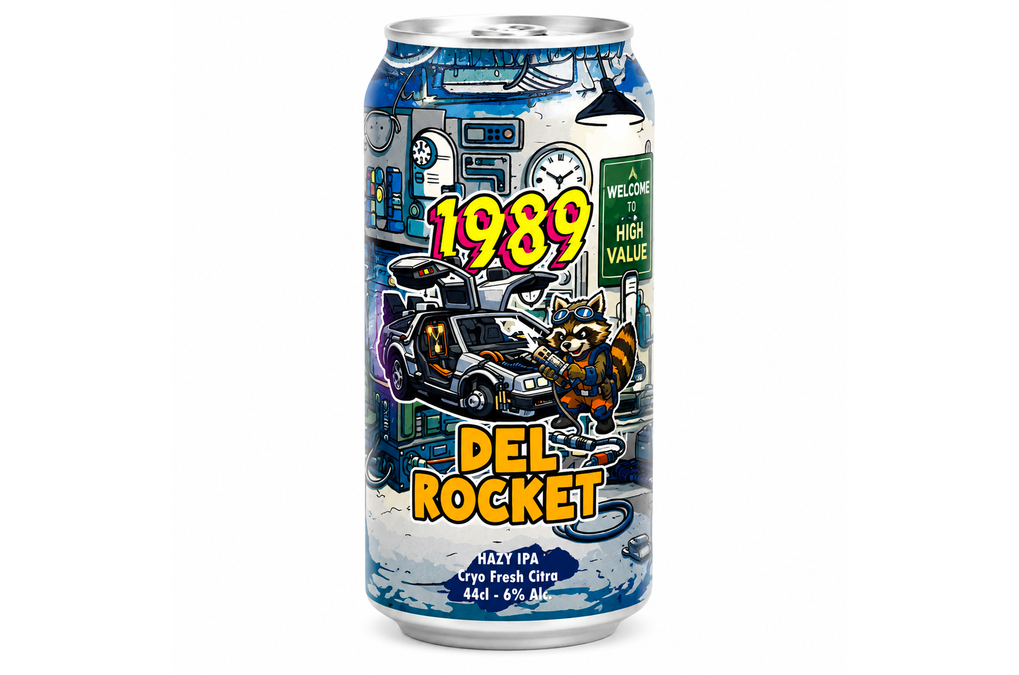 Bière Canette Del Rocket 44 cl - 1989