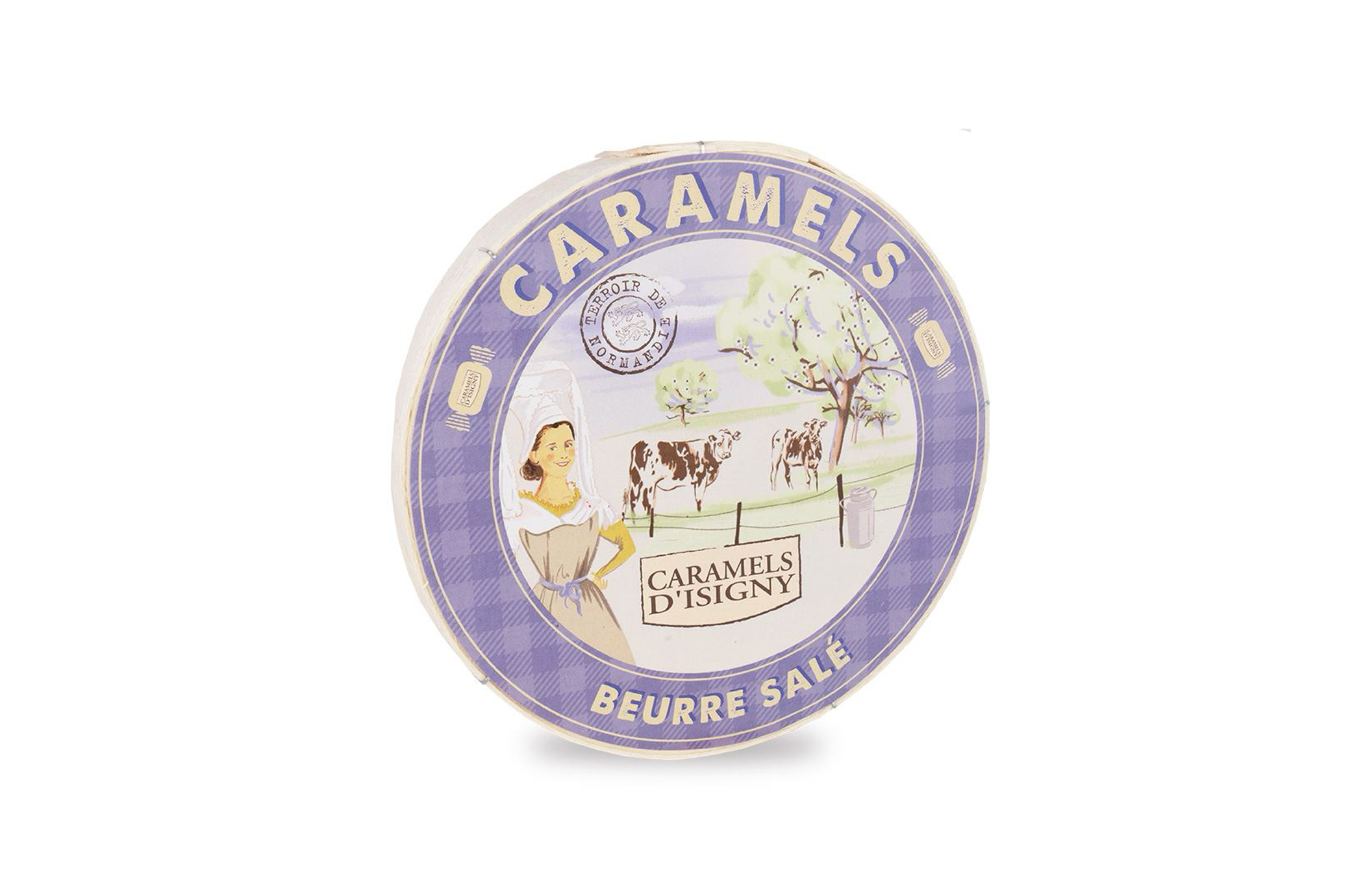 BOITE BOIS CARAMELS FONDANTS BEURRE SALE