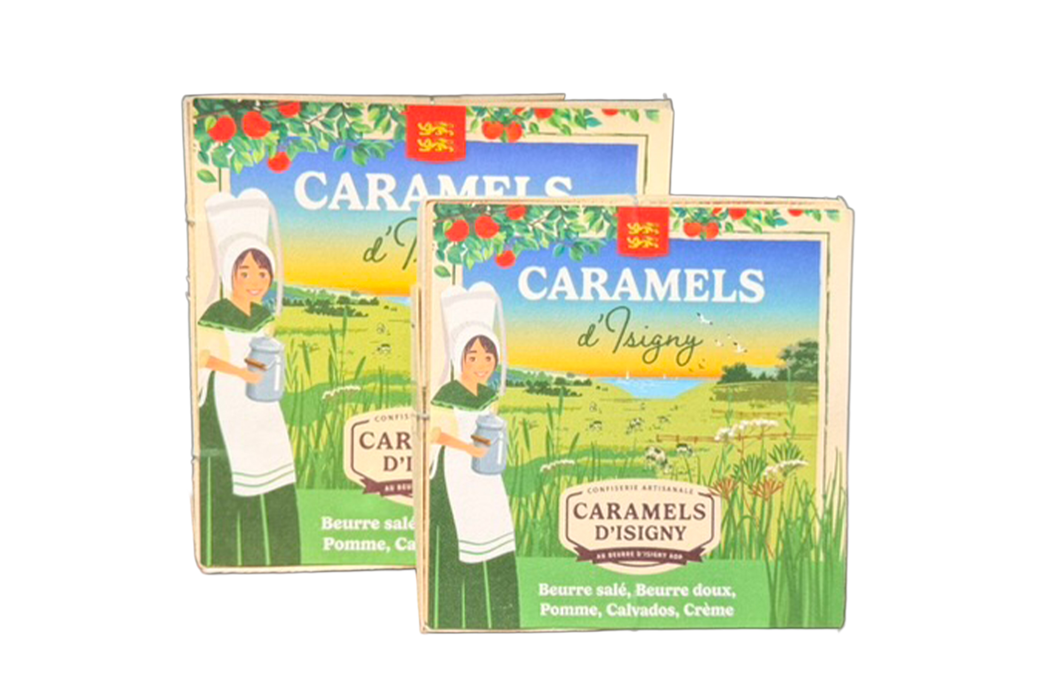 Boîte carrée Assortiment Normandie de Caramels d’Isigny