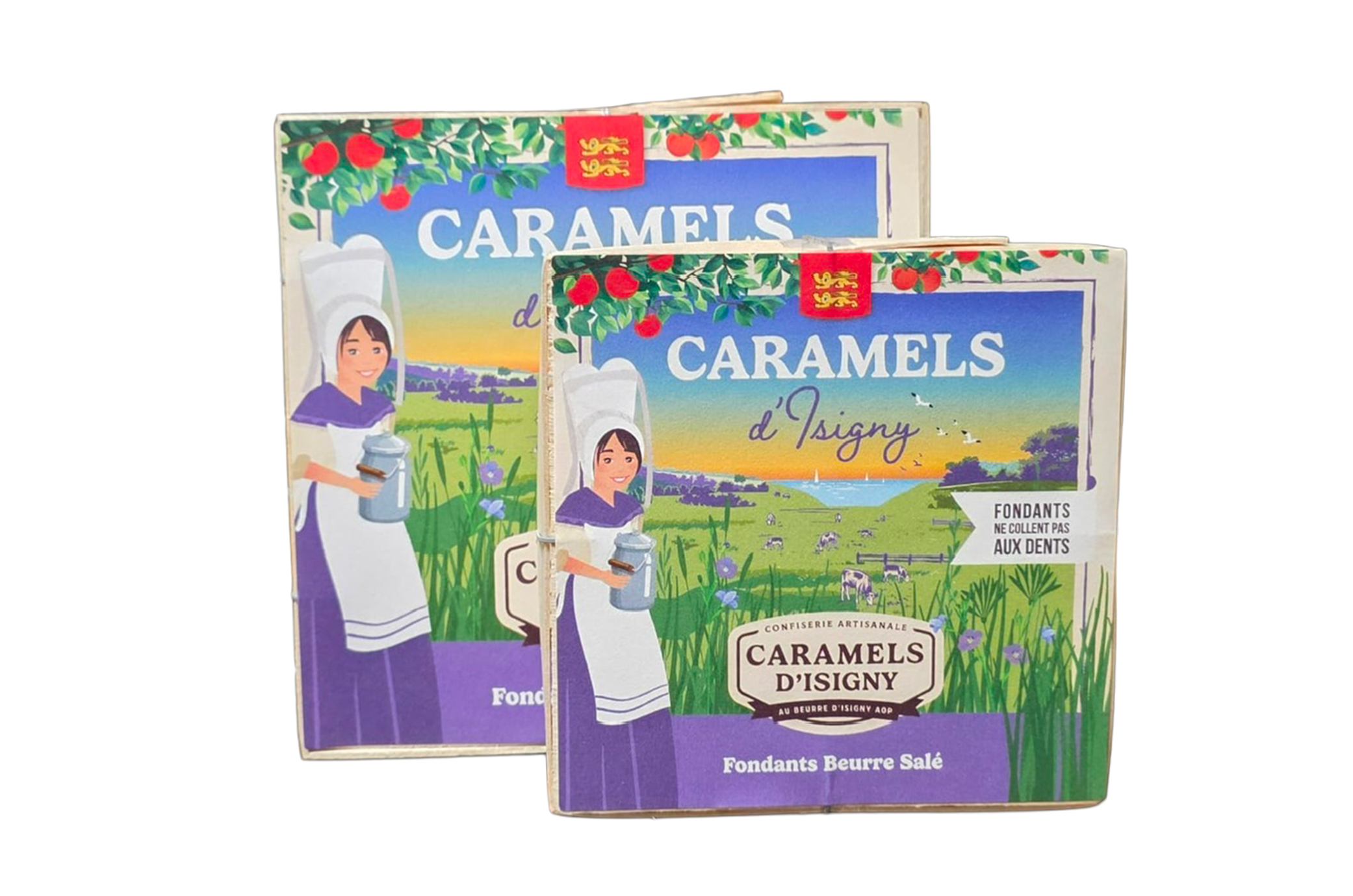 Boite carrée Caramels Fondants au Beurre Salé d’Isigny A.O.P.
