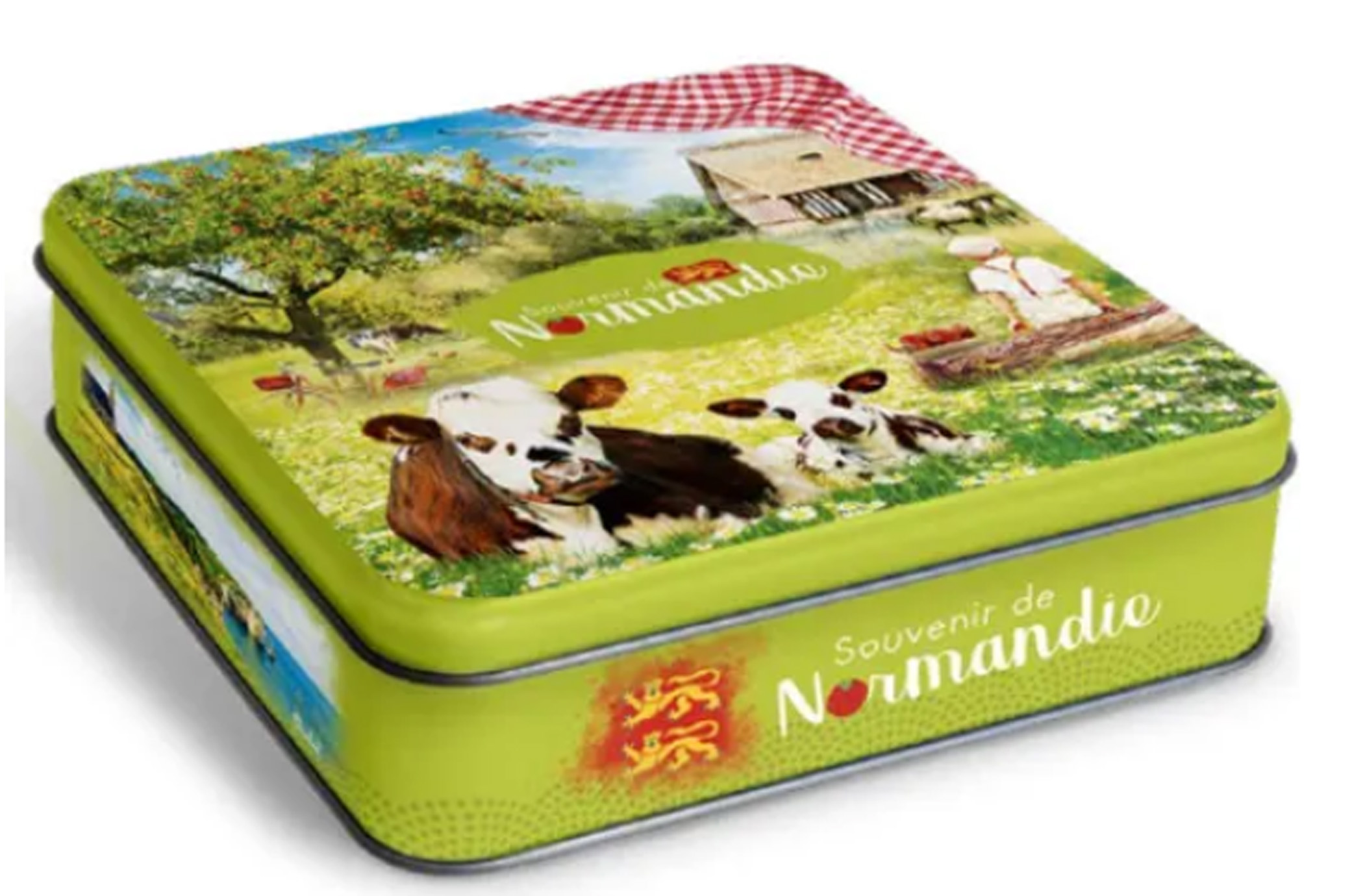 Boîte carrée multivues Normandie – Sablés normands 150g
