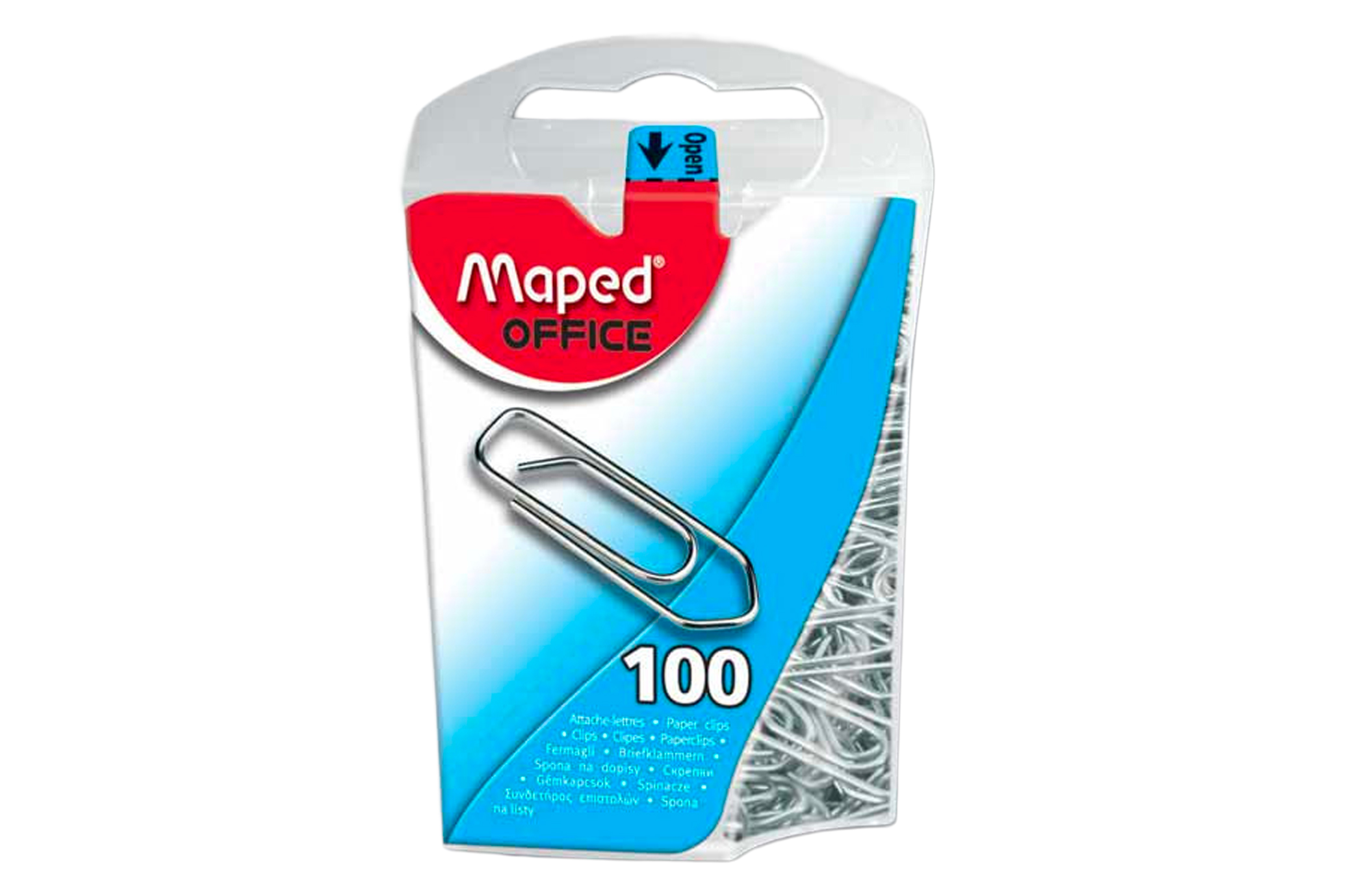 📎 Boîte de 100 trombonnes en acier 25 mm – Maped