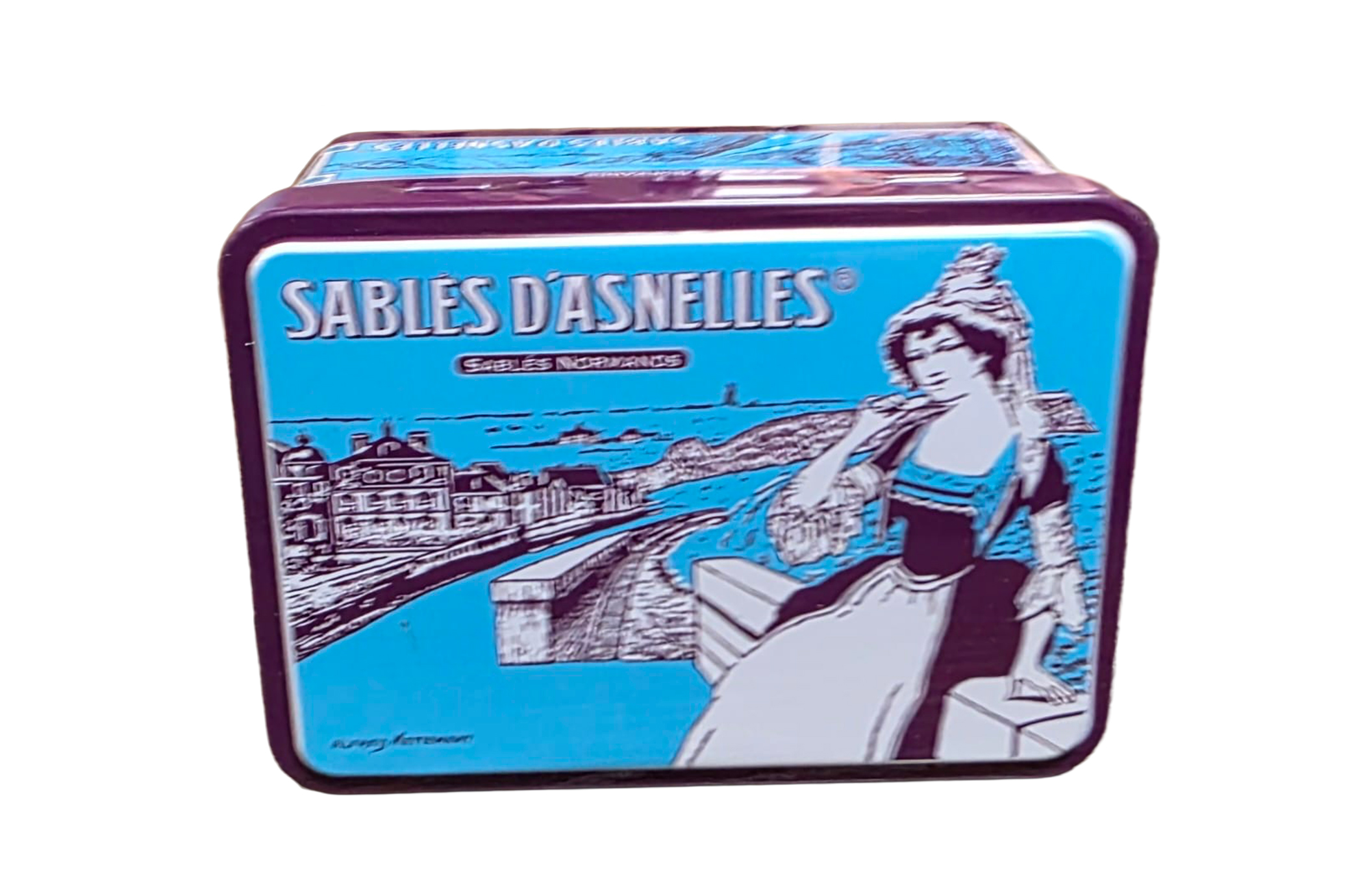Boîte métal “La Normandie” – Sablés pur beurre 180 g | Les Sablés d’Asnelles