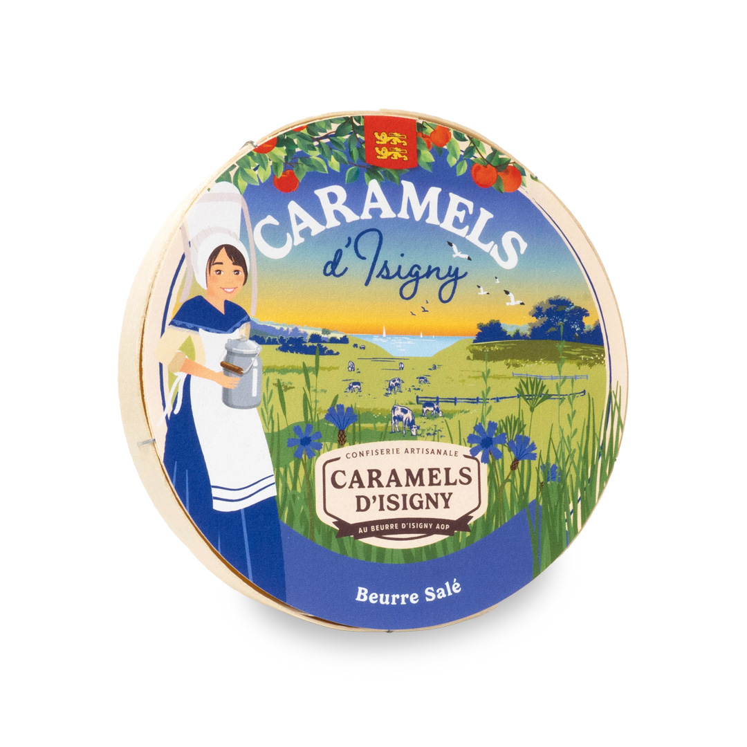 Boîte ronde Caramels au Beurre Salé d'Isigny A.O.P. 75g