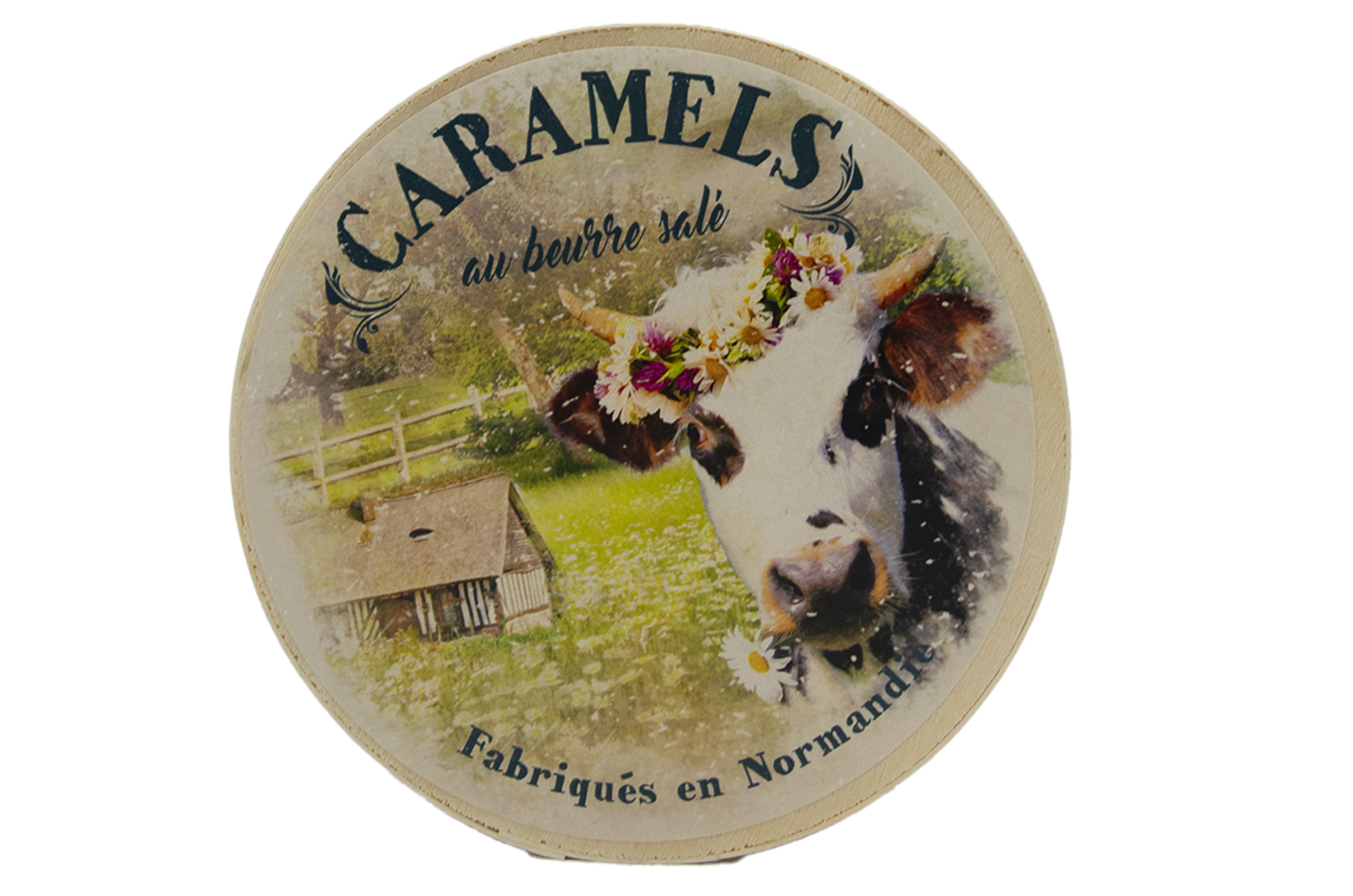 Boîte ronde Caramels Beurre salé 150g