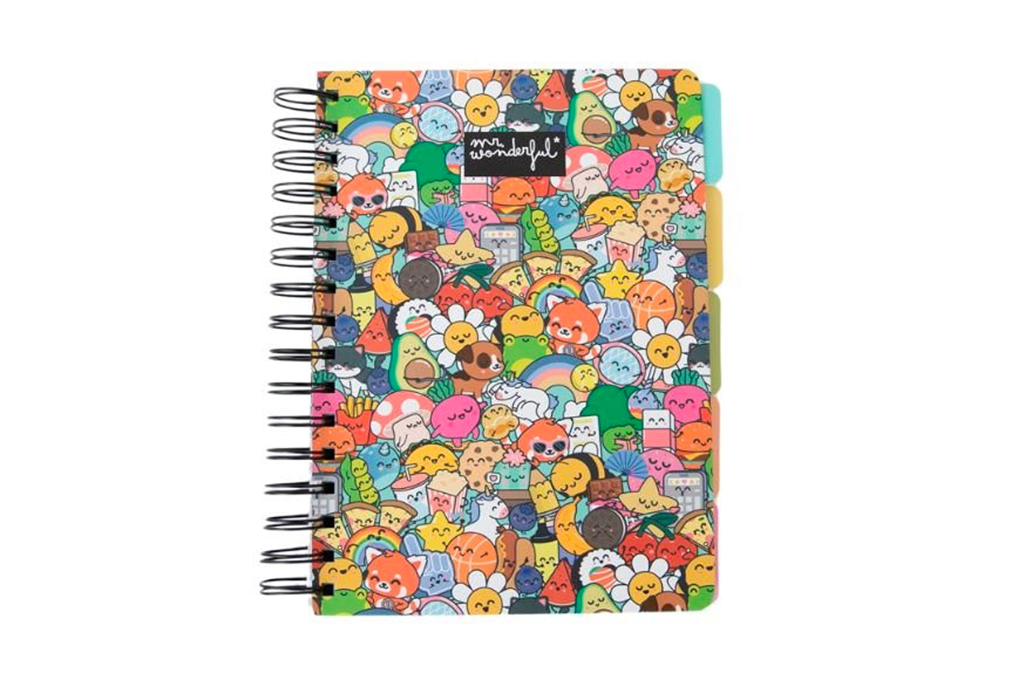 📓 Cahier A5 avec intercalaires – Thème personnages – Mr. Wonderful