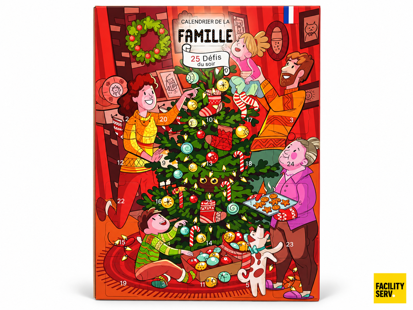 Calendrier de l’Avent « 25 défis en famille » – Calendrier Évènement