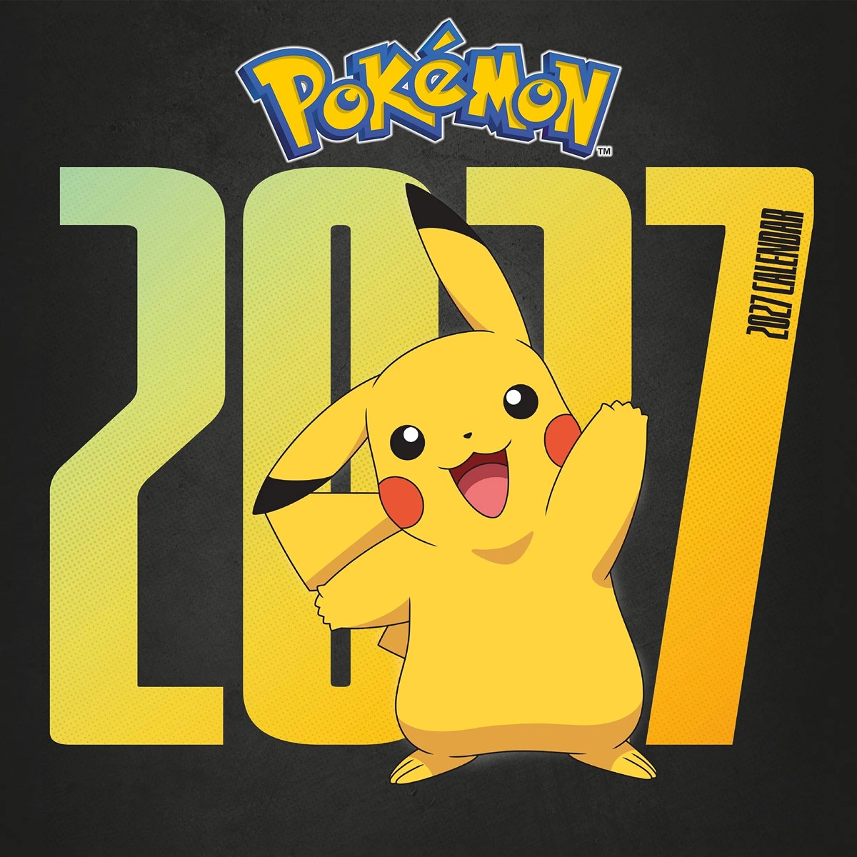 Calendrier Pokémon 2027 avec poster détachable