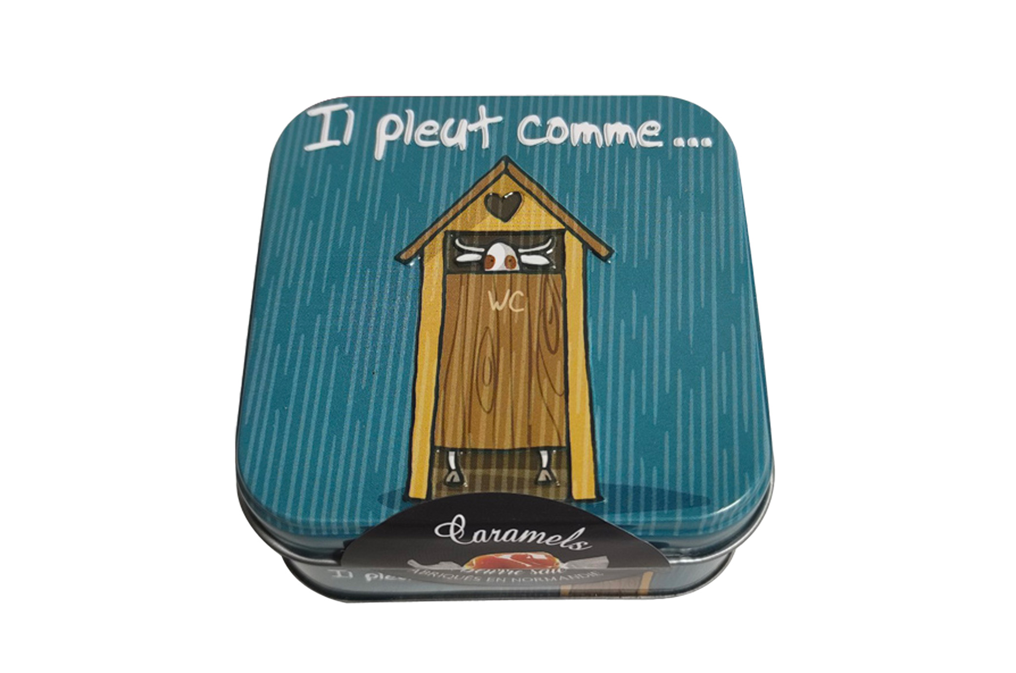 Boîte savon “Il pleut comme HIHIHI” 45g – Caramels au beurre salé
