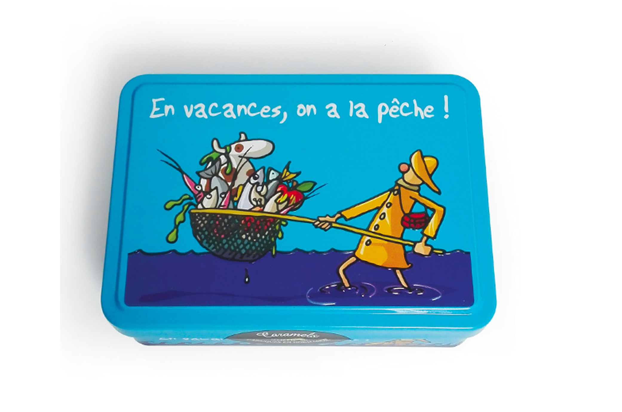Boîte Demi-Sucrette “On a la Pêche 100g HiHiHi” – Caramels au Beurre Salé et à la Fleur de Sel – Maison DV