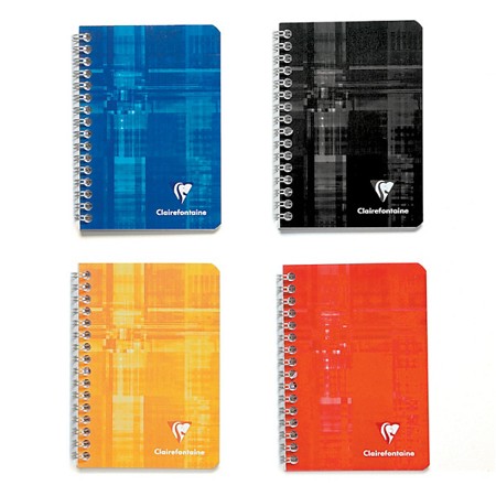 📓 Carnet à Spirale Clairefontaine – 9,5 × 14 cm – 100 pages – Quadrillé 5 × 5 Bleu