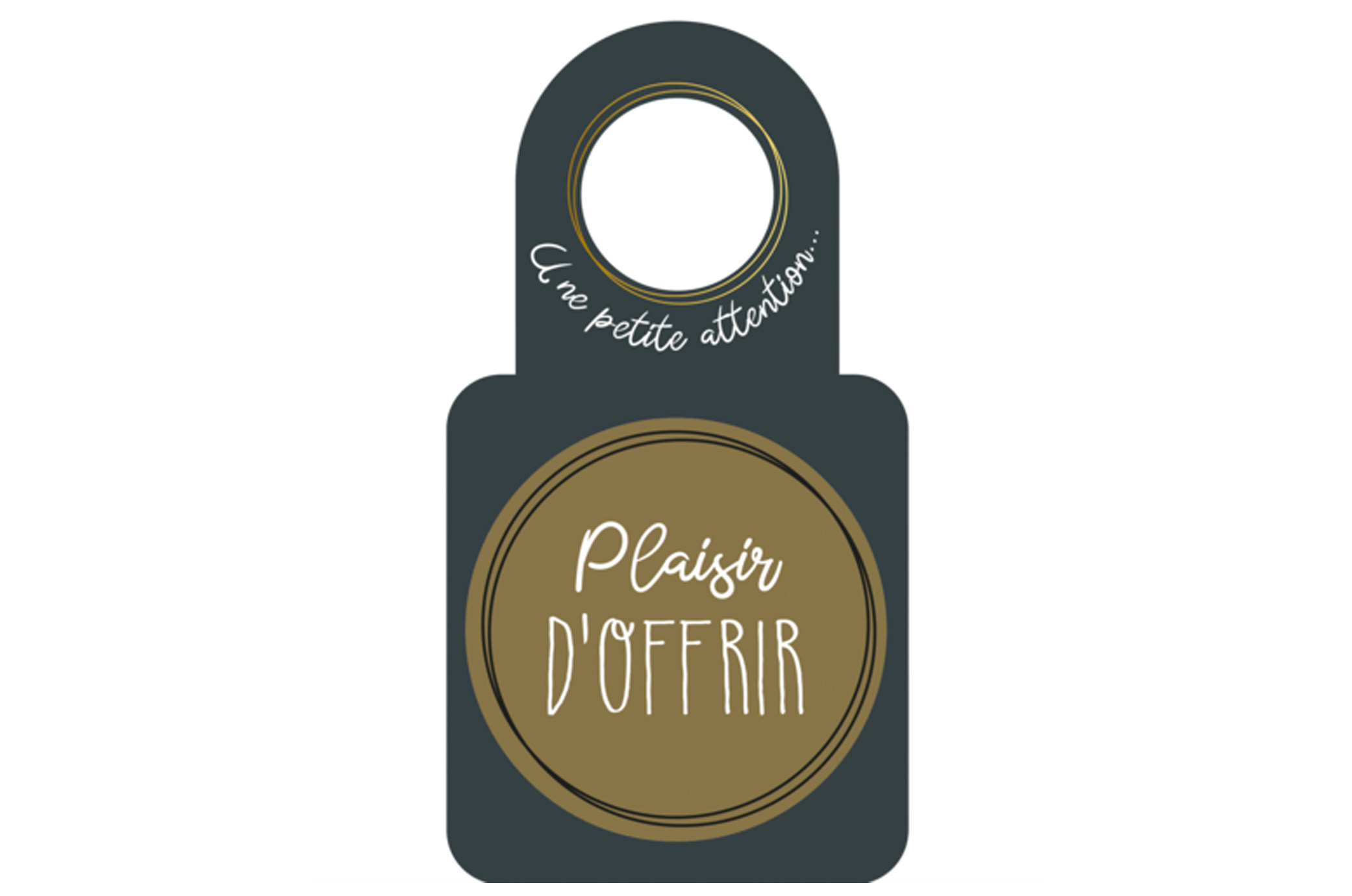 Carte message/goulot Victoria disque anti-goutte - Plaisir d'offrir