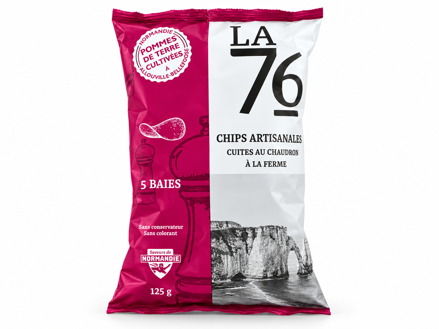 Chips - La 76 125g poivre 5 baies