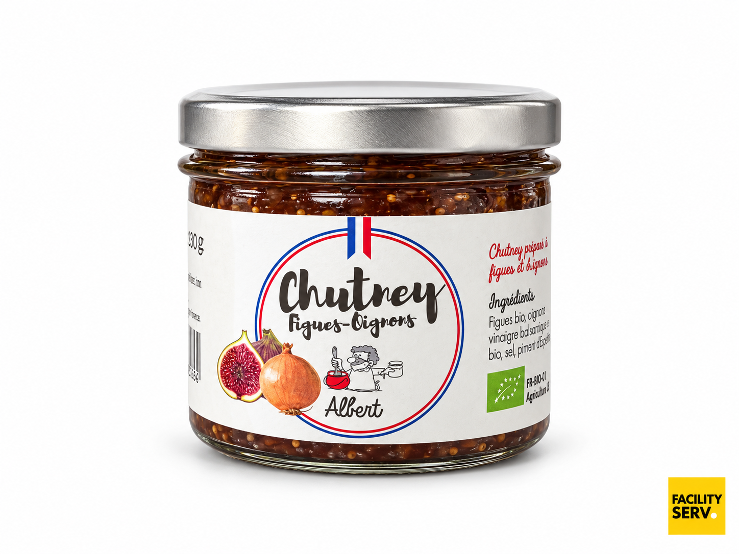 Chutney bio figues et oignons — Albert — 130 g