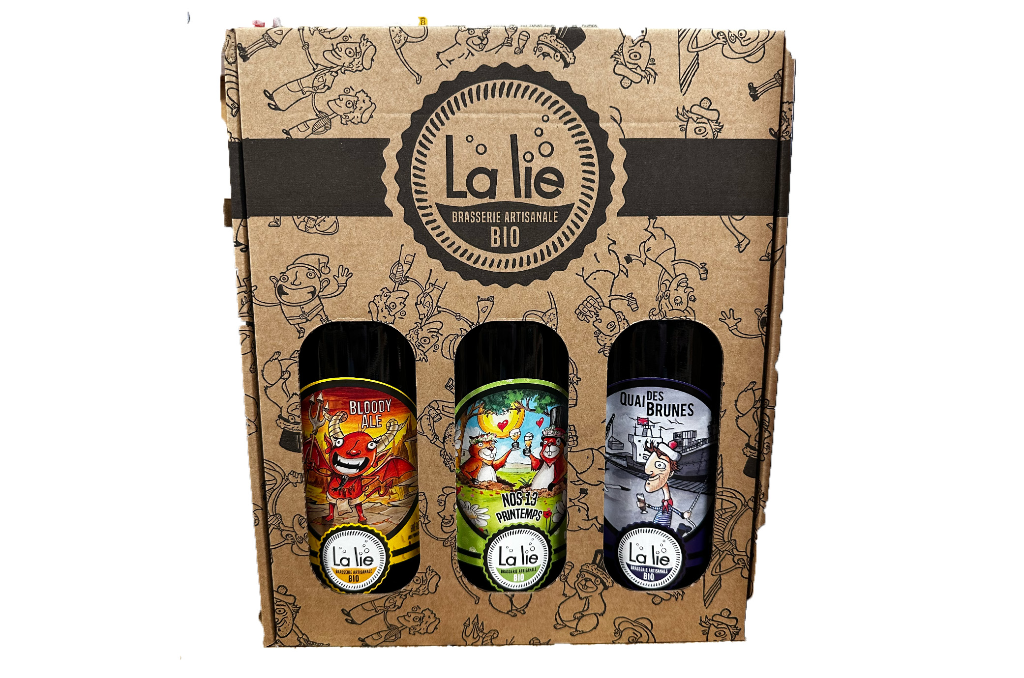 Coffret bières 3x75cl - LA LIE