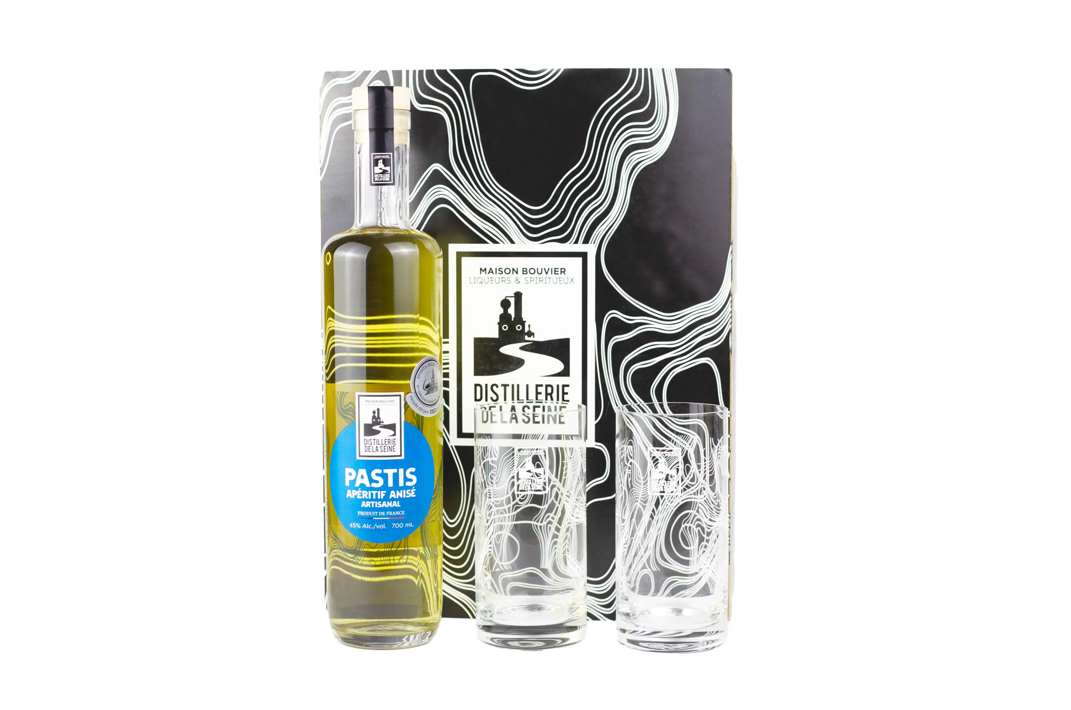 Coffret Pastis + 2 verres