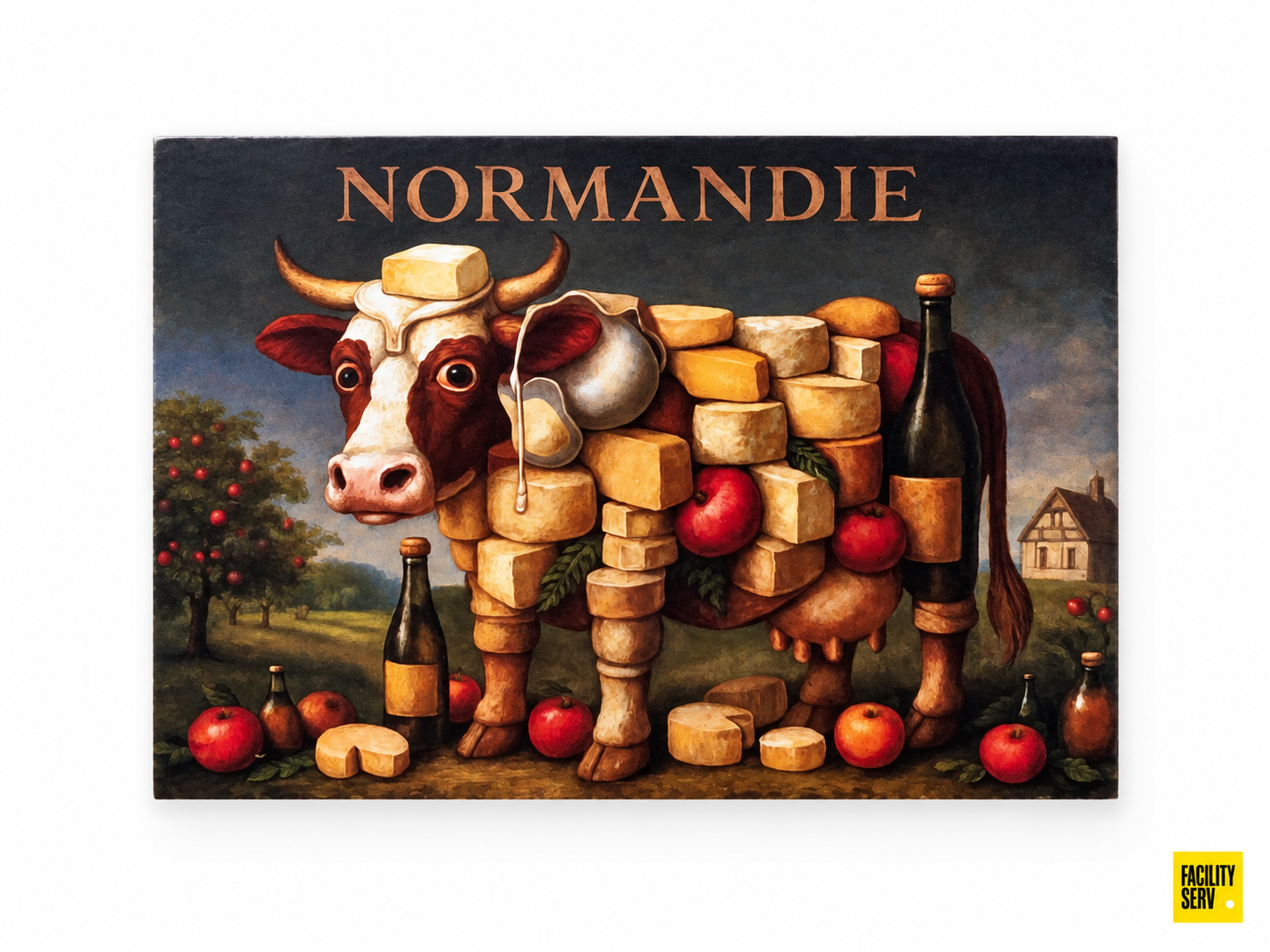 Collection de cartes postales « La Normandie » — Collection Arcimboldo — Vache