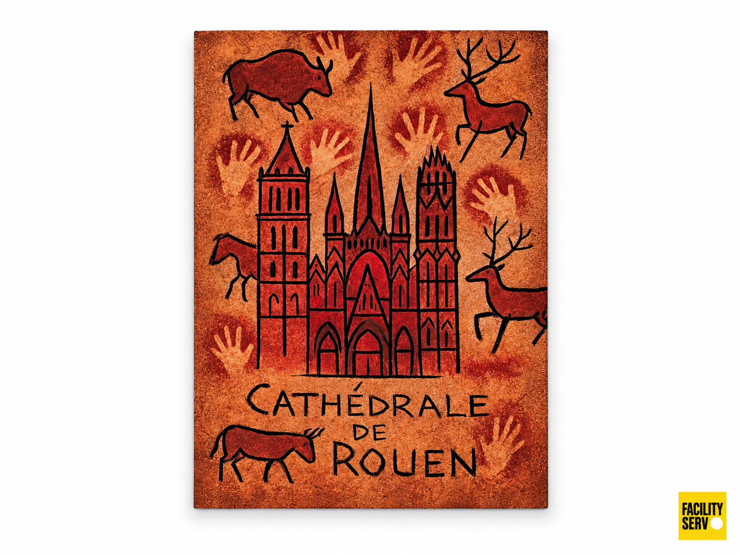 Collection de cartes postales « La Normandie » — Collection Art rupestre — Cathédrale