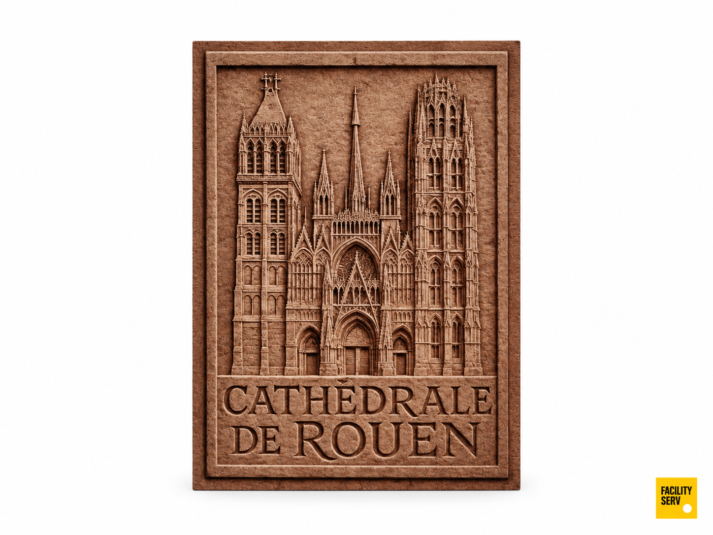 Collection de cartes postales « La Normandie » — Collection Bas-relief — Cathédrale