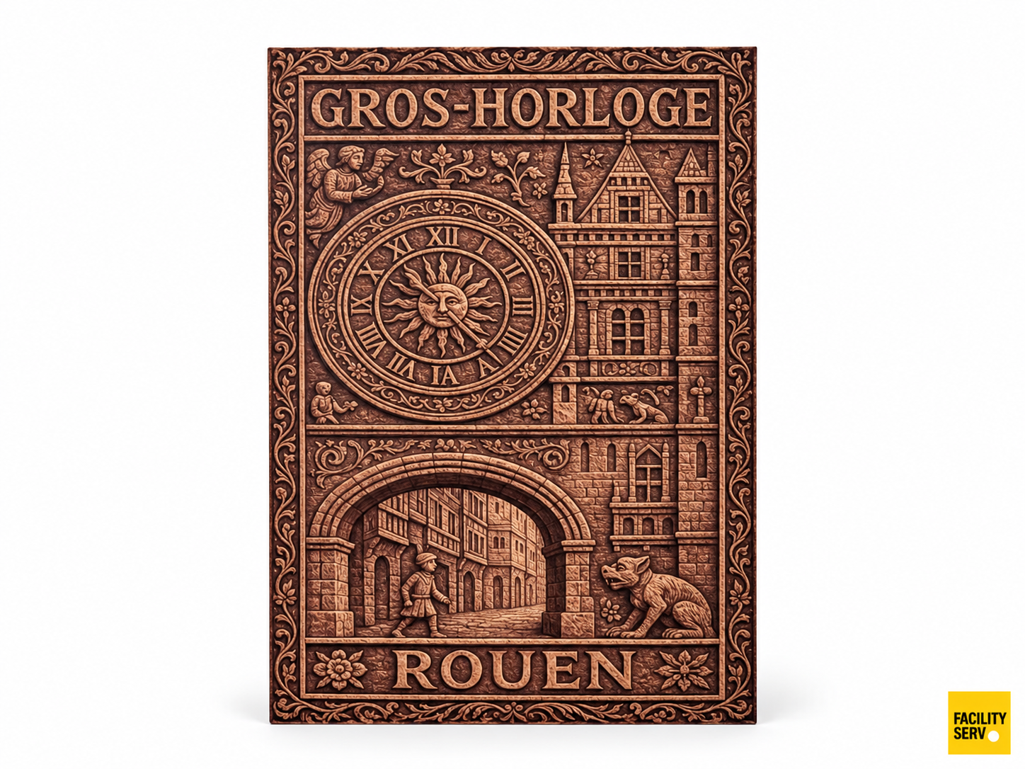 Collection de cartes postales « La Normandie » — Collection Bas-relief — Gros-Horloge