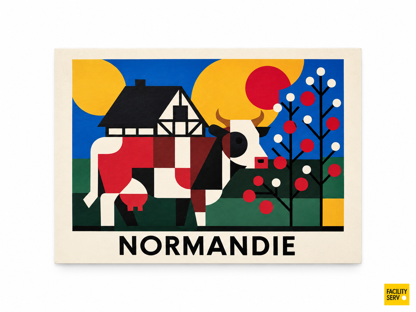 Collection de cartes postales « La Normandie » — Collection Bauhaus — Vache