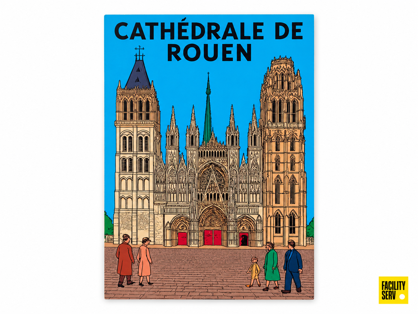 Collection de cartes postales « La Normandie » — Collection BD ligne claire — Cathédrale