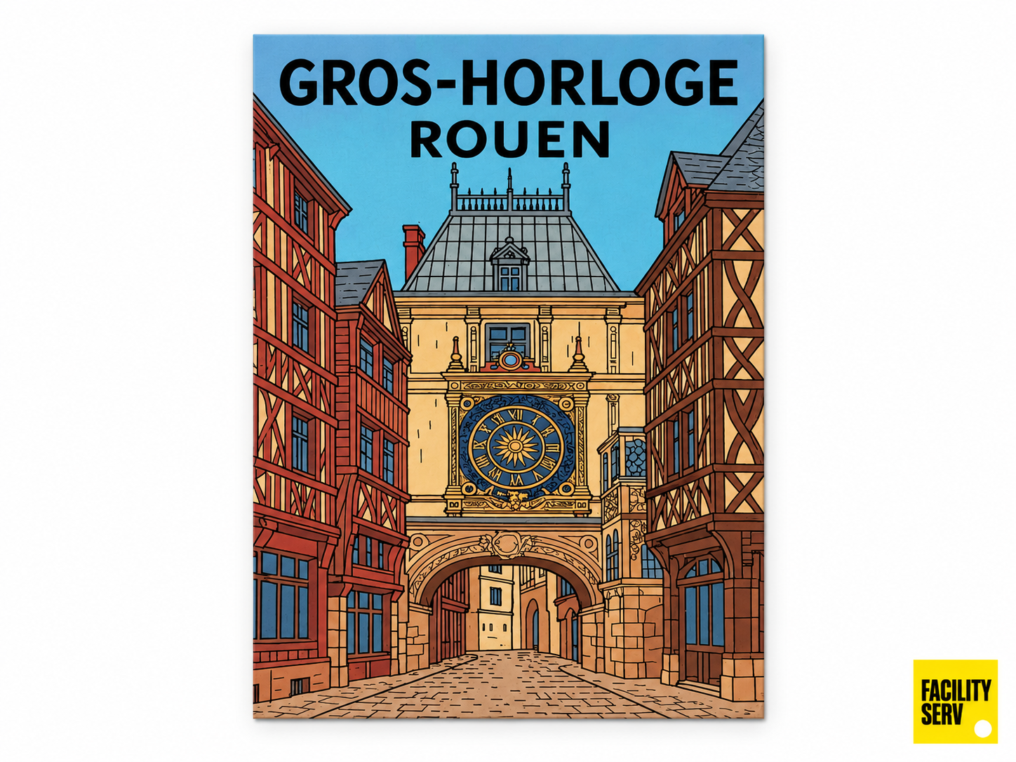 Collection de cartes postales « La Normandie » — Collection BD ligne claire — Gros-Horloge