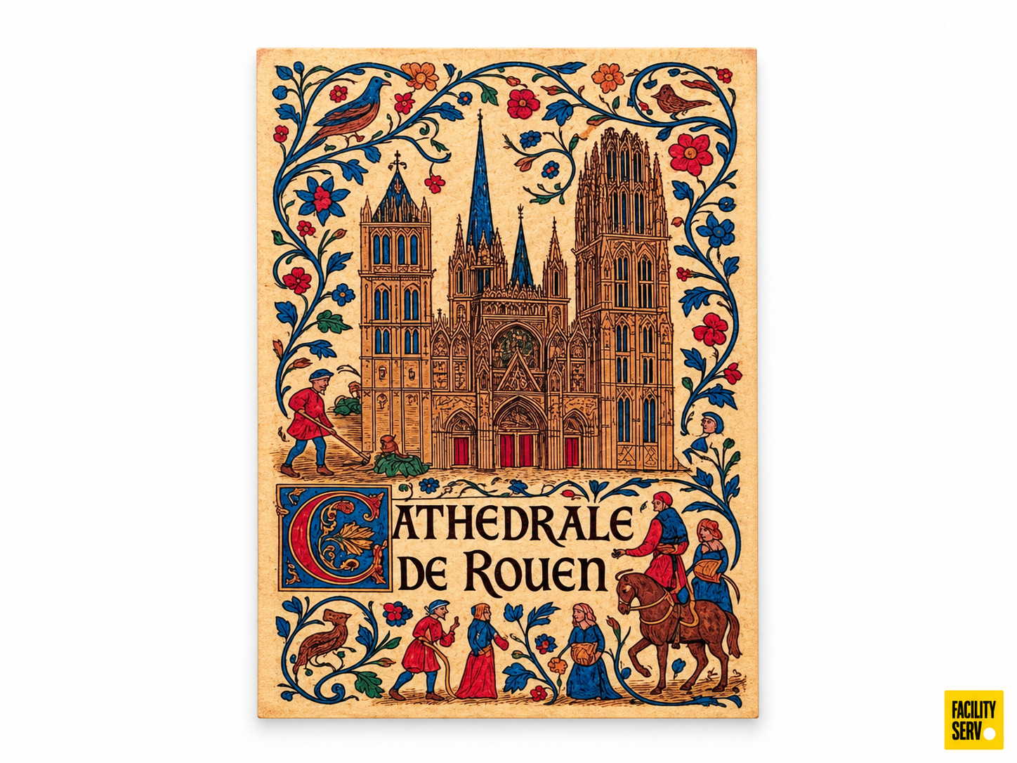 Collection de cartes postales « La Normandie » — Collection Enluminure — Cathédrale