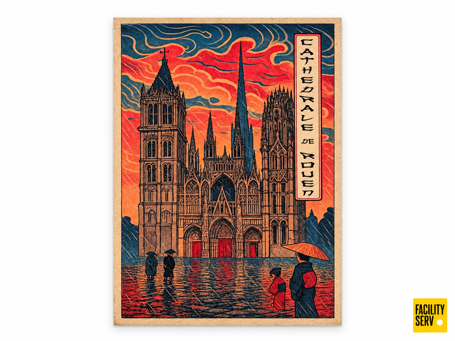 Collection de cartes postales « La Normandie » — Collection Estampe japonaise — Cathédrale