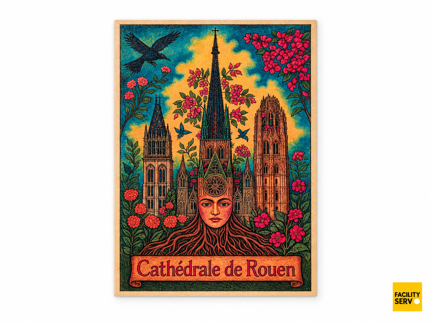 Collection de cartes postales « La Normandie » — Collection Frida Kahlo — Cathédrale