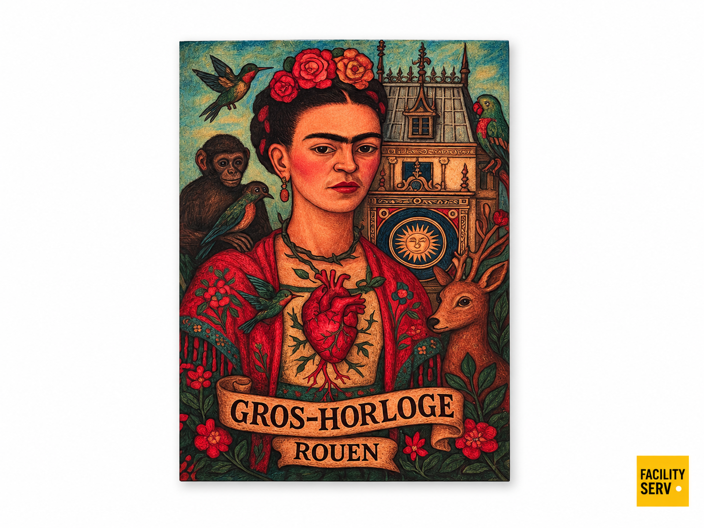Collection de cartes postales « La Normandie » — Collection Frida Kahlo — Gros-Horloge