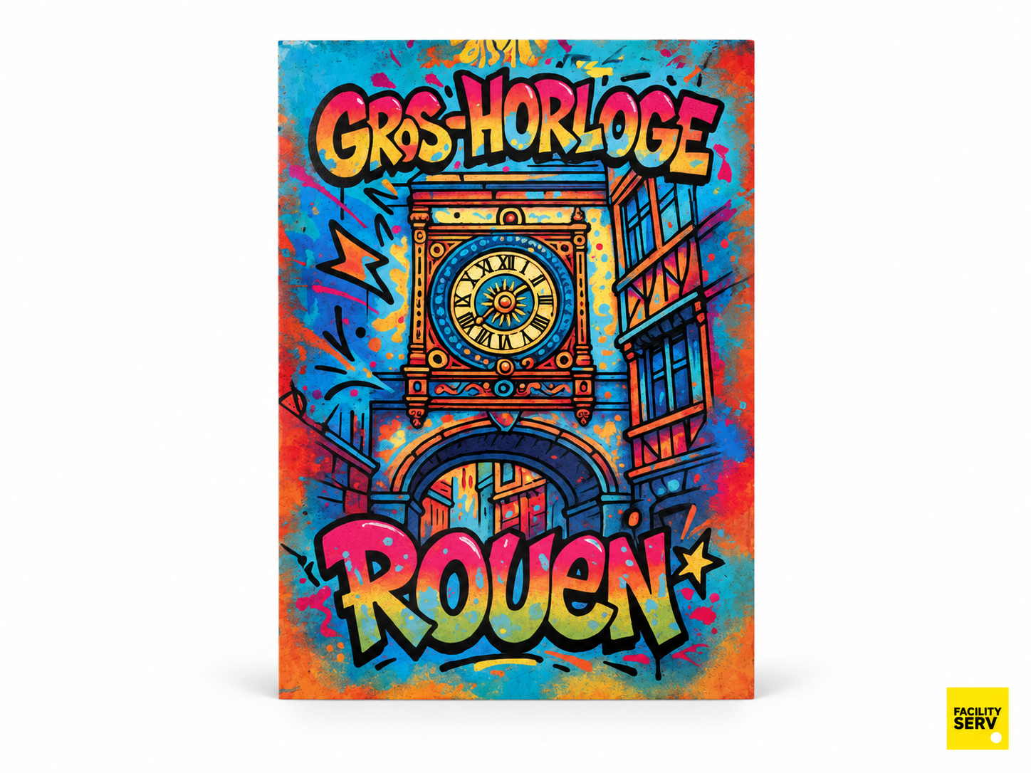 Collection de cartes postales « La Normandie » — Collection Graffiti — Gros-Horloge