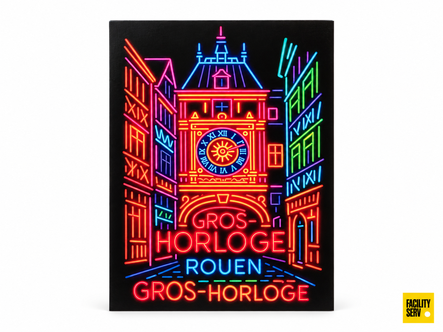 Collection de cartes postales « La Normandie » — Collection Néon — Gros-Horloge