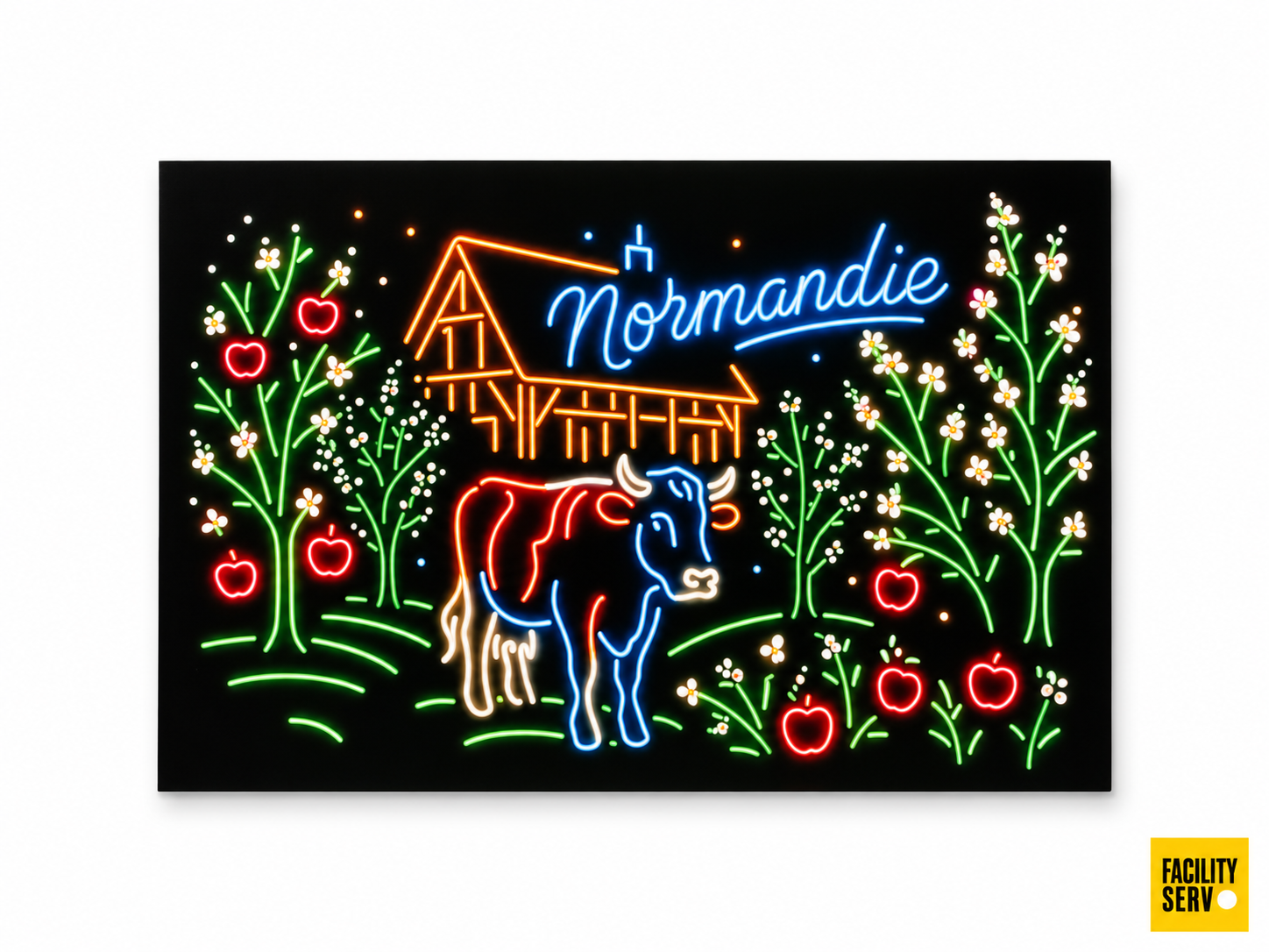 Collection de cartes postales « La Normandie » — Collection Néon — Vache