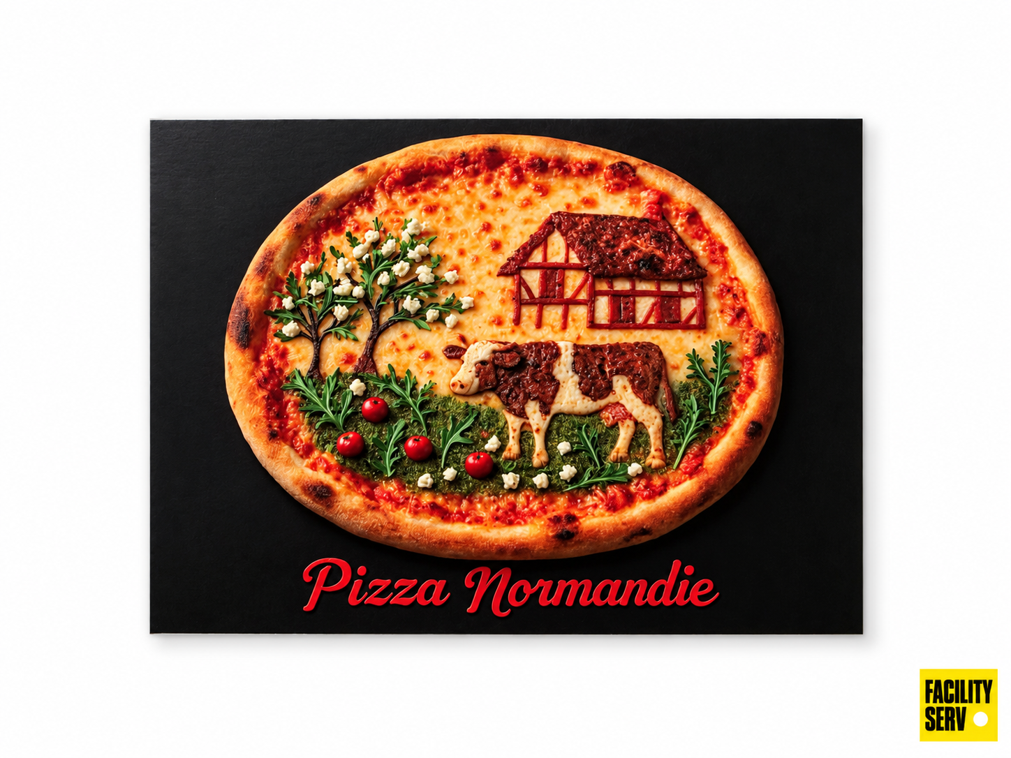 Collection de cartes postales « La Normandie » — Collection Pizza — Vache