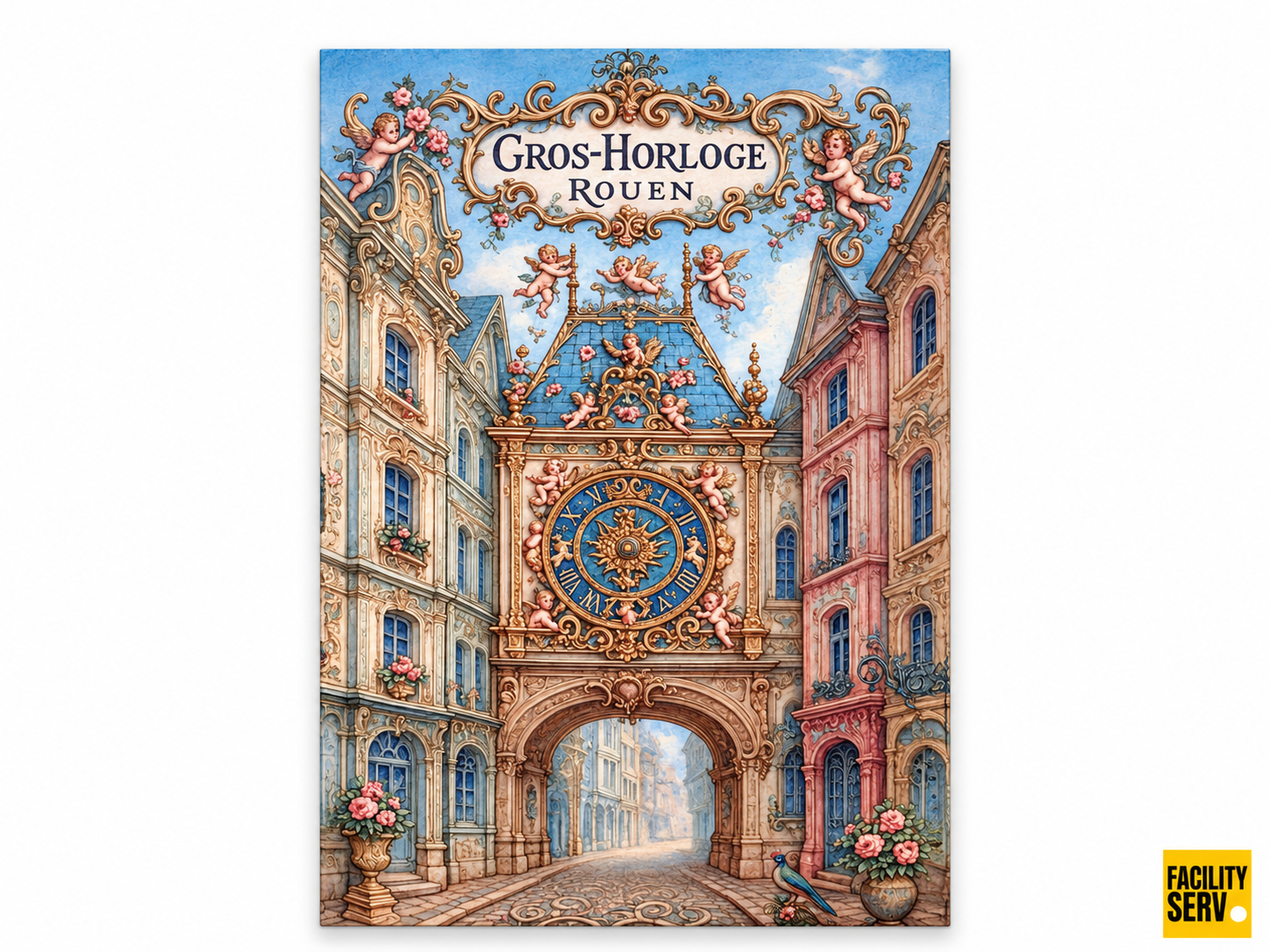 Collection de cartes postales « La Normandie » — Collection Rococo — Gros-Horloge