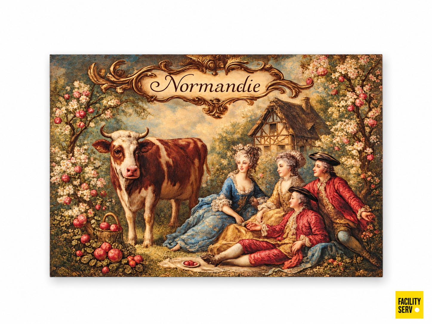 Collection de cartes postales « La Normandie » — Collection Rococo — Vache