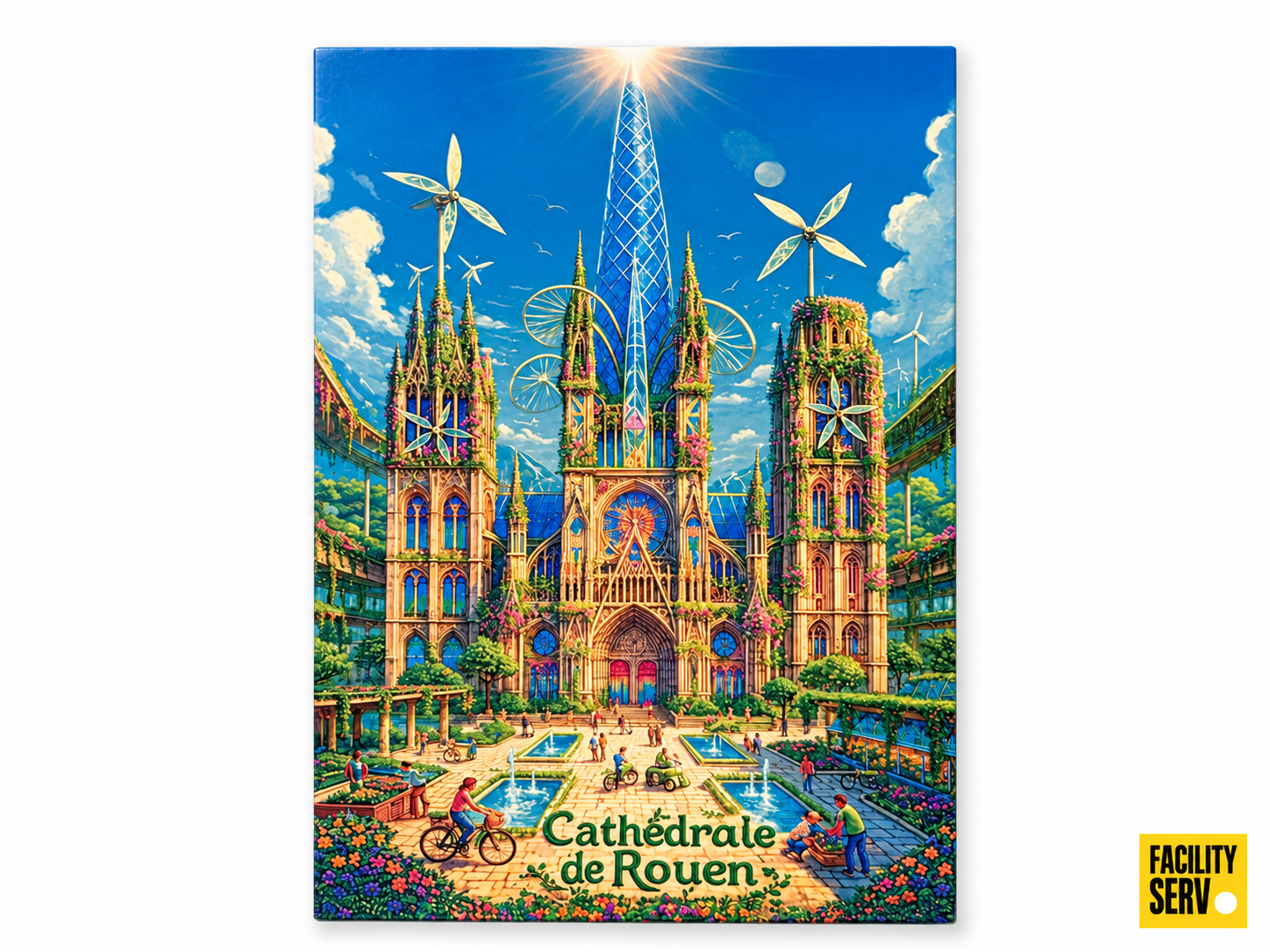 Collection de cartes postales « La Normandie » — Collection Solarpunk — 3 modèles