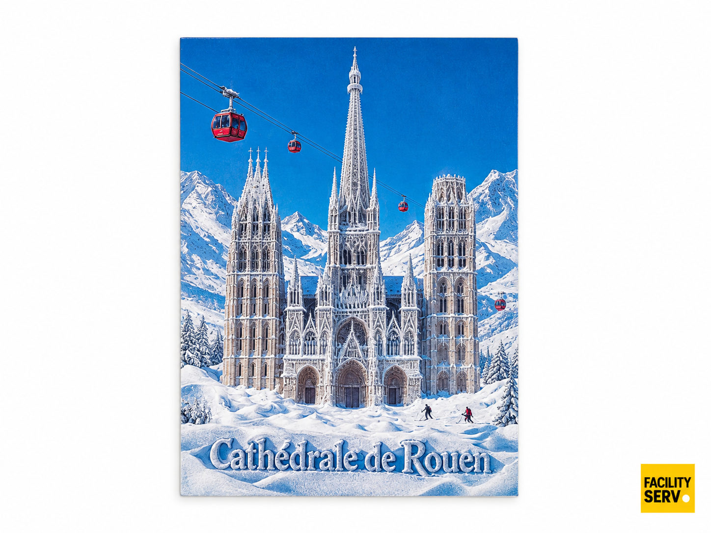 Collection de cartes postales « La Normandie » — Collection Sports d’hiver — Cathédrale