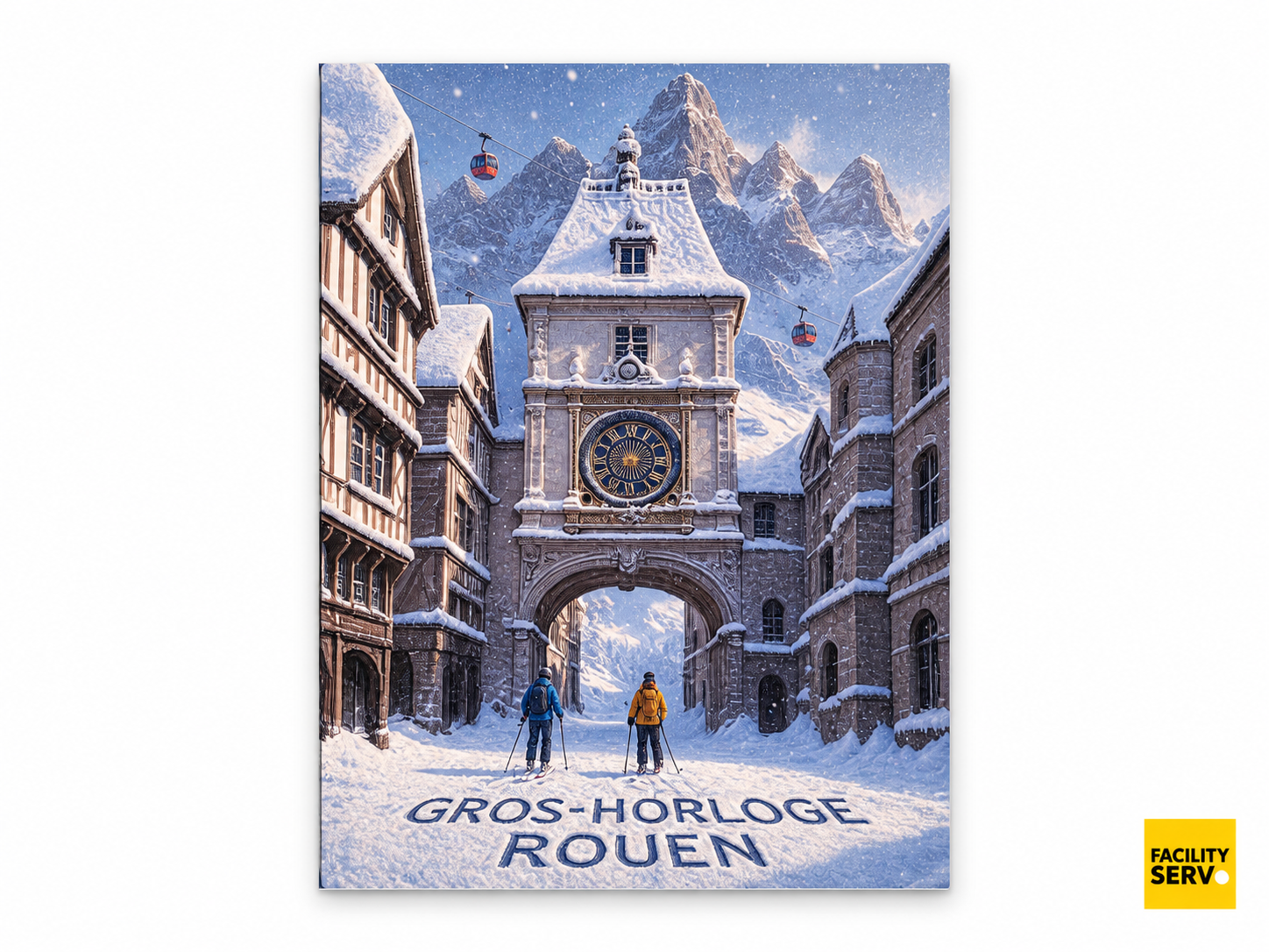 Collection de cartes postales « La Normandie » — Collection Sports d’hiver — Gros-Horloge