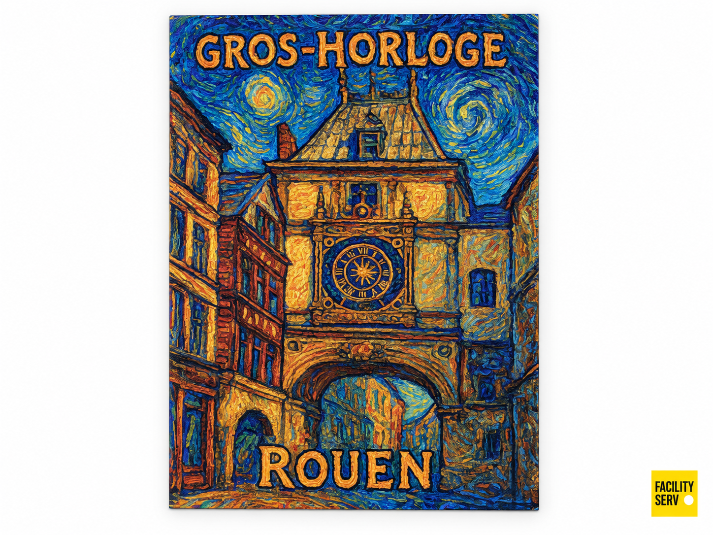 Collection de cartes postales « La Normandie » — Collection Van Gogh — Gros-Horloge