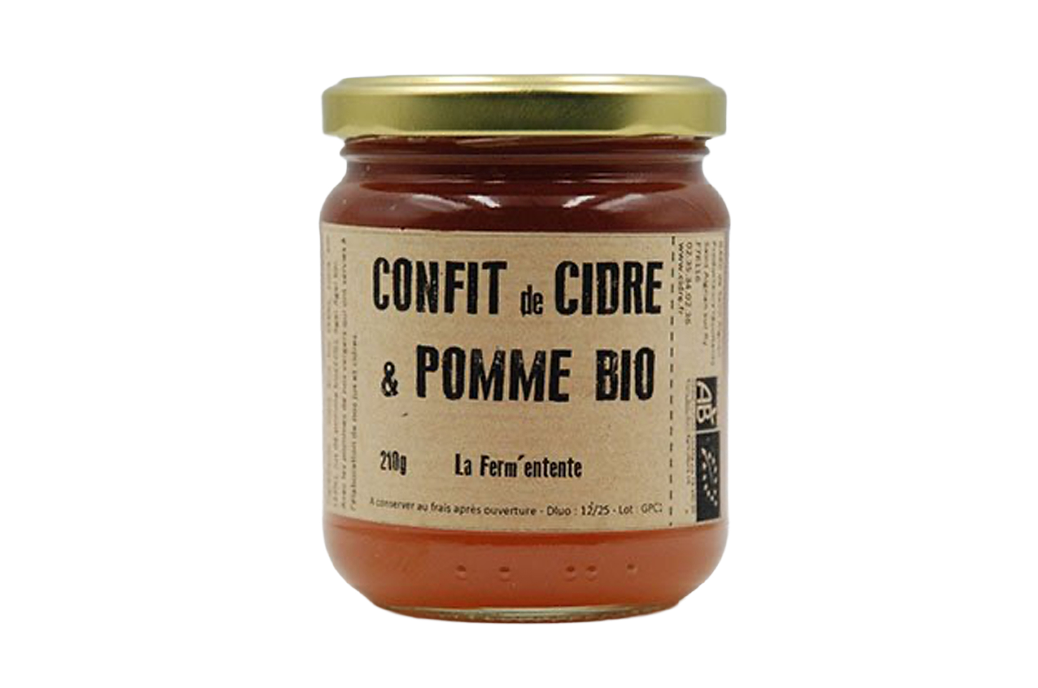 Confit de cidre et Pomme (76116 - LA FERM'ENTENTE)