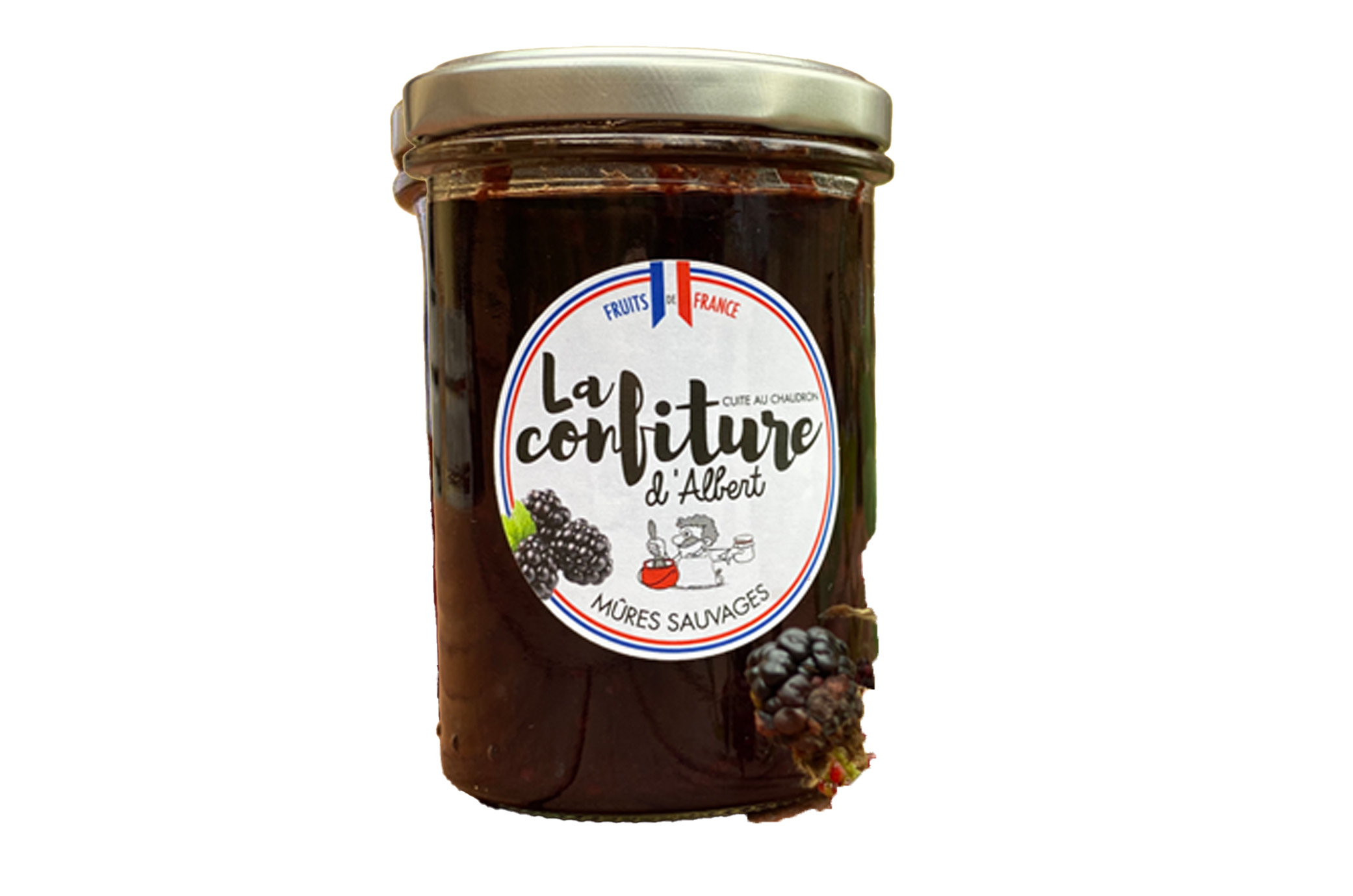 Confiture BIO de mûre bio 240g (Les confitures d'Albert)