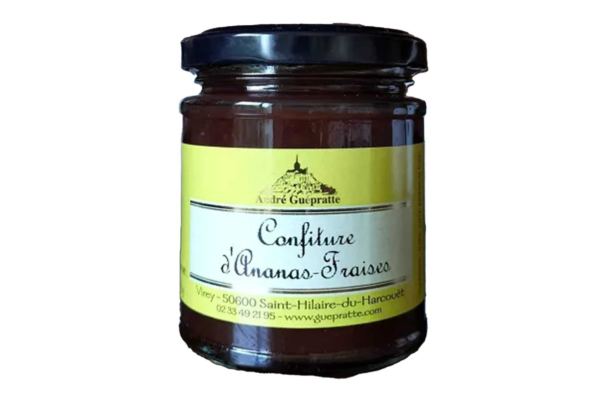 Confiture d'Ananas Fraises 210g - Guepratte