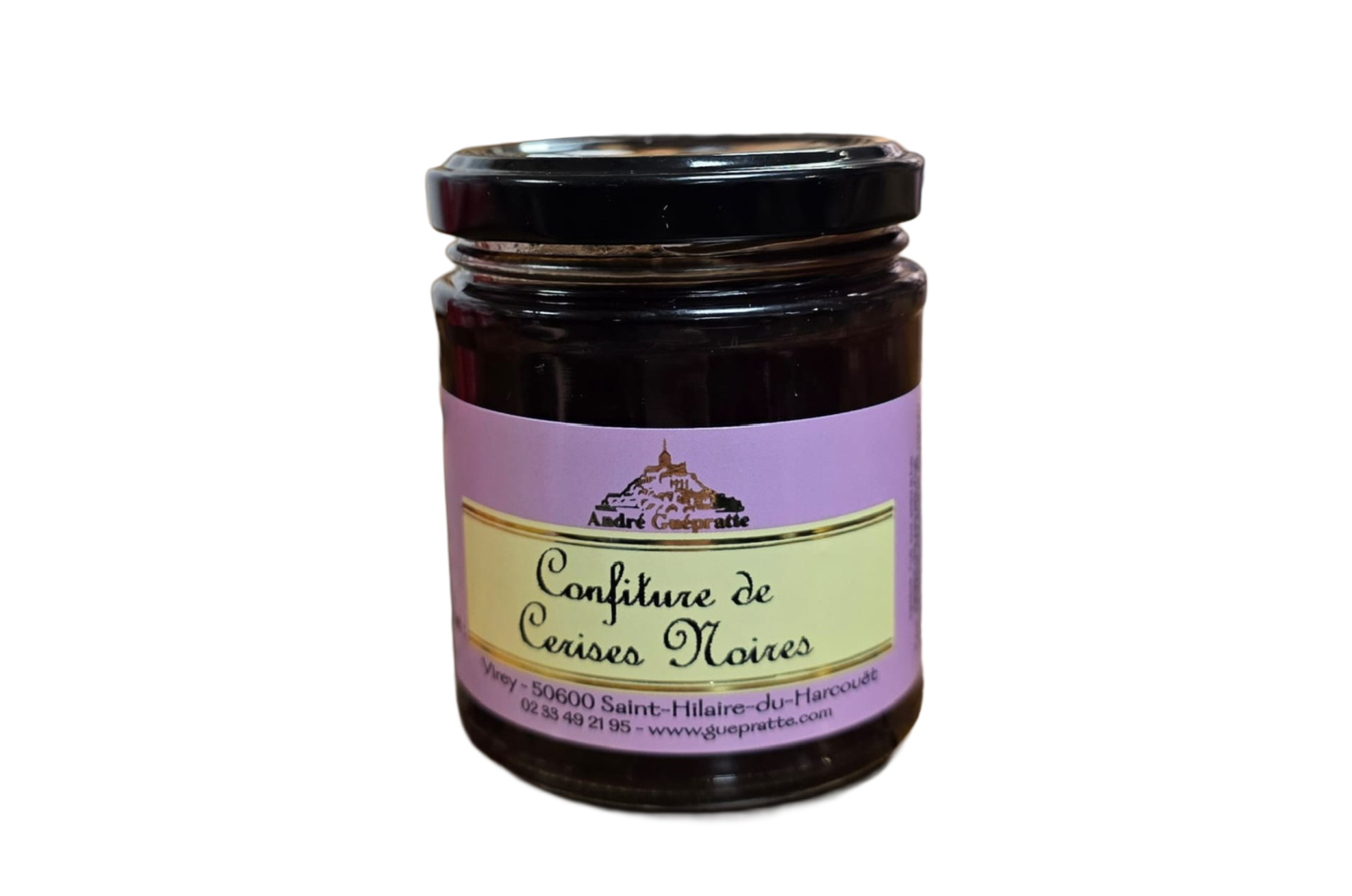 Confiture de Cerises Noires 210g – André Guepratte